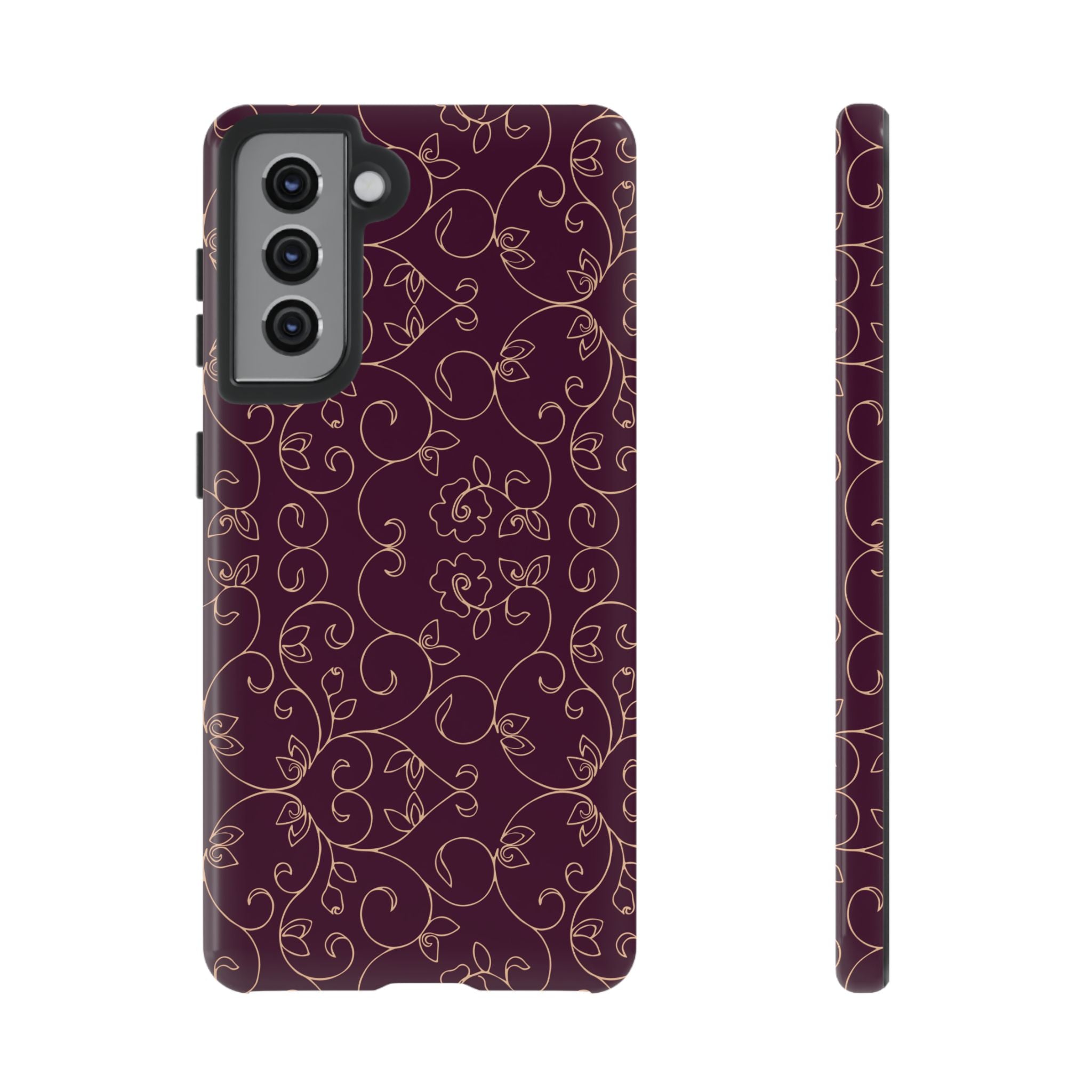 Elegant Floral Phone Case | Durable Mobile Cover, Gift for Her, Floral Design, Stylish Accessory, Phone Protection