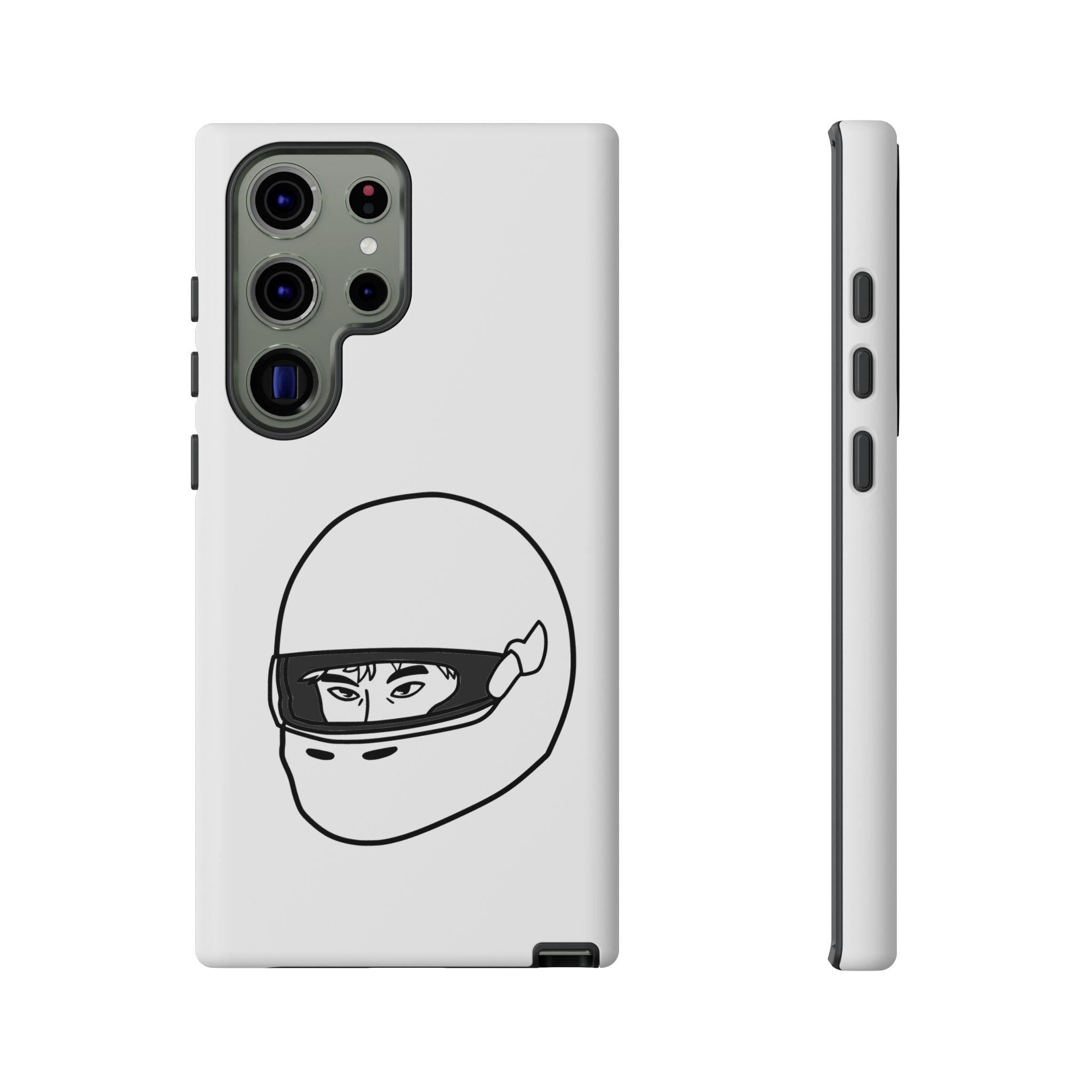 Stylish Phone Case with Racing Helmet Design | Tough Cases | Unique Gift, Motorcycle Enthusiast, Race Lover, Custom Accessory, Everyday Use