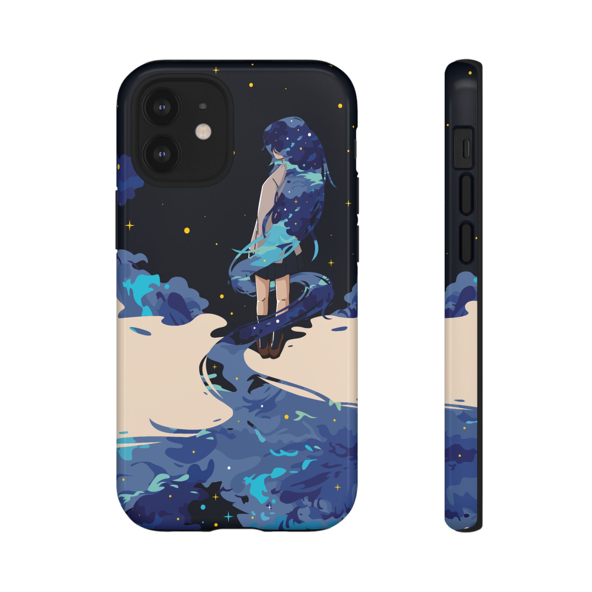 Galaxy-Inspired Phone Case, Celestial Design, Tough Phone Cover, Gift for Space Lovers, Artsy Accessories, Unique Merchandise