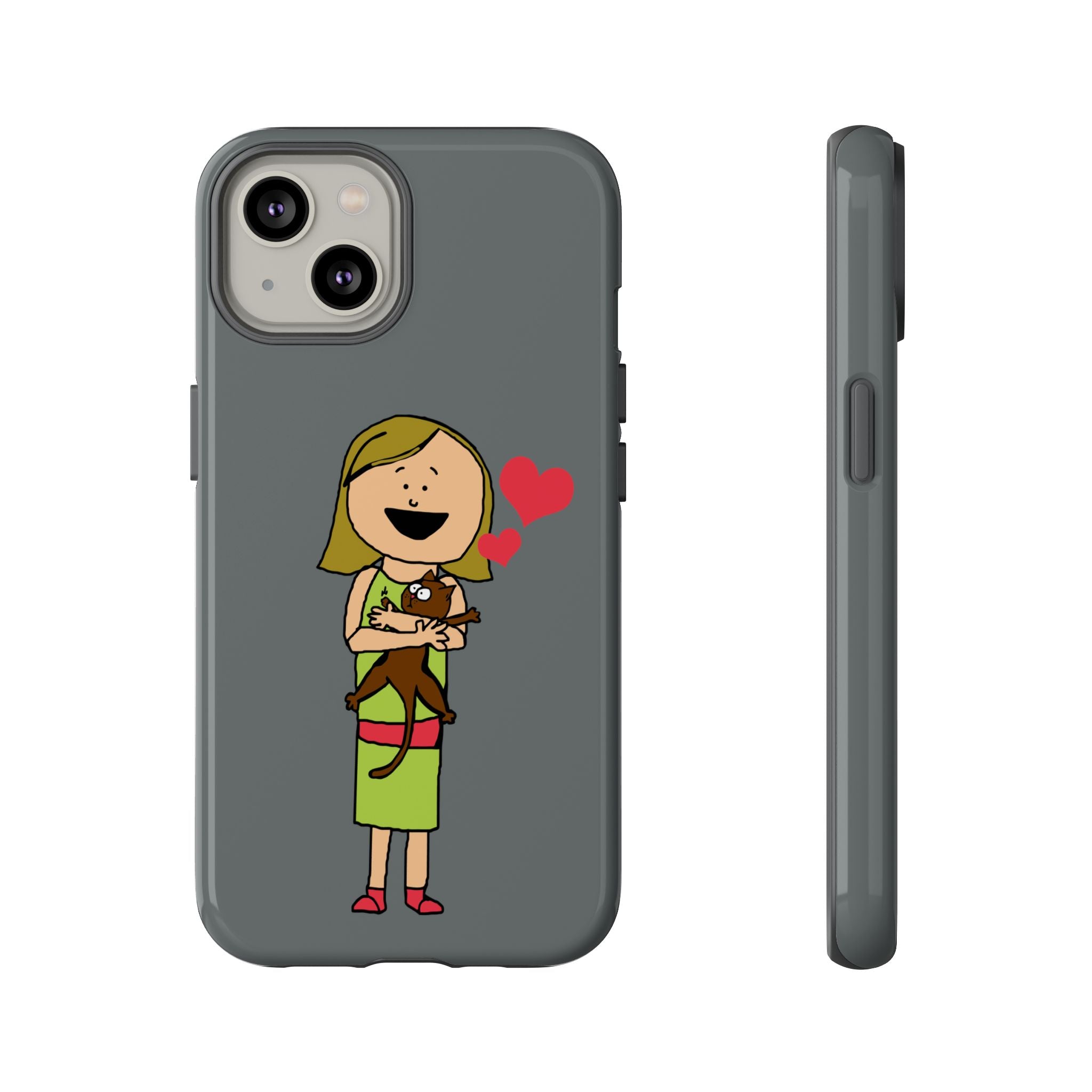 Pet Lover's Phone Case, Cute Animal Phone Cover, Gift for Dog Lovers, Cartoon Design, Fun Smartphone Accessory