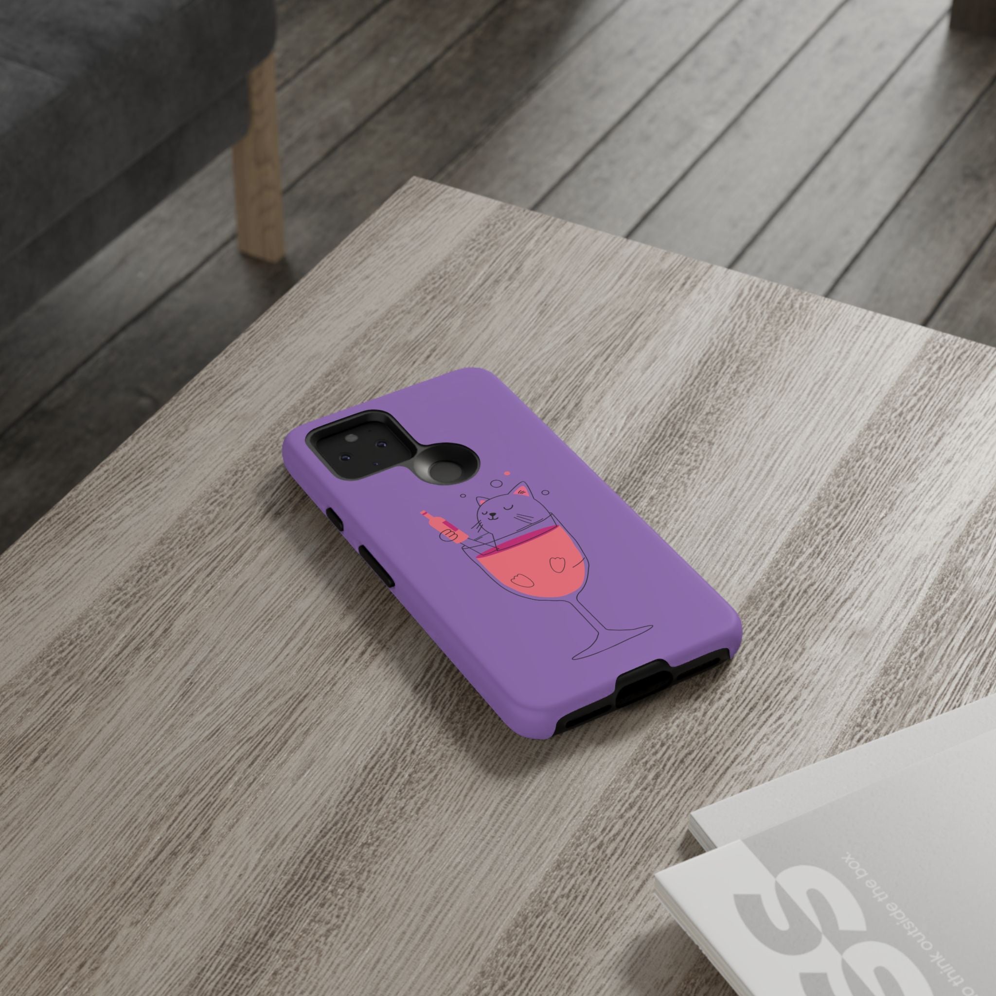 Cute Cat Phone Case, Fun Gift for Cat Lovers, Colorful Phone Cover, Pet Lover Accessory, Unique Cat Themed Case