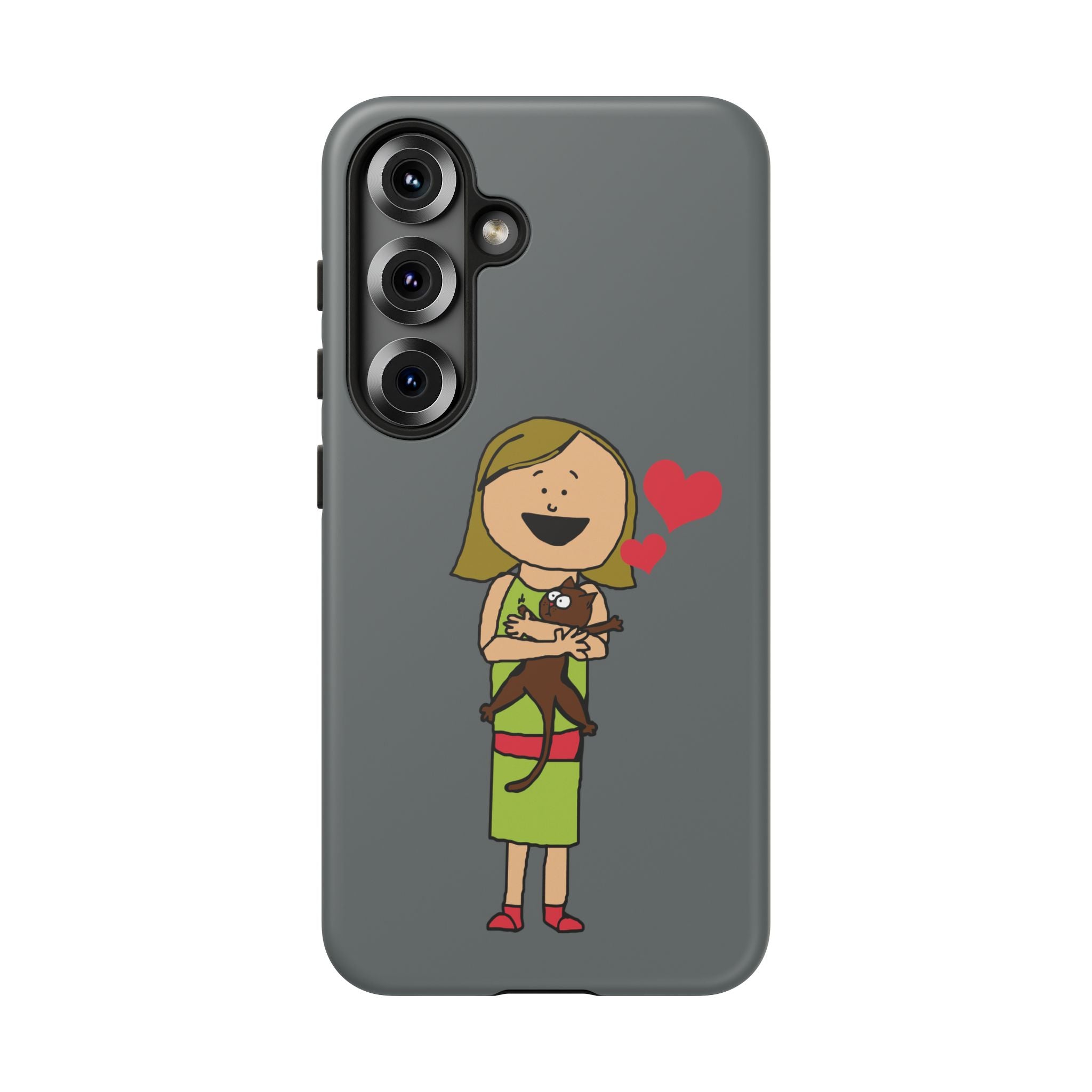 Pet Lover's Phone Case, Cute Animal Phone Cover, Gift for Dog Lovers, Cartoon Design, Fun Smartphone Accessory
