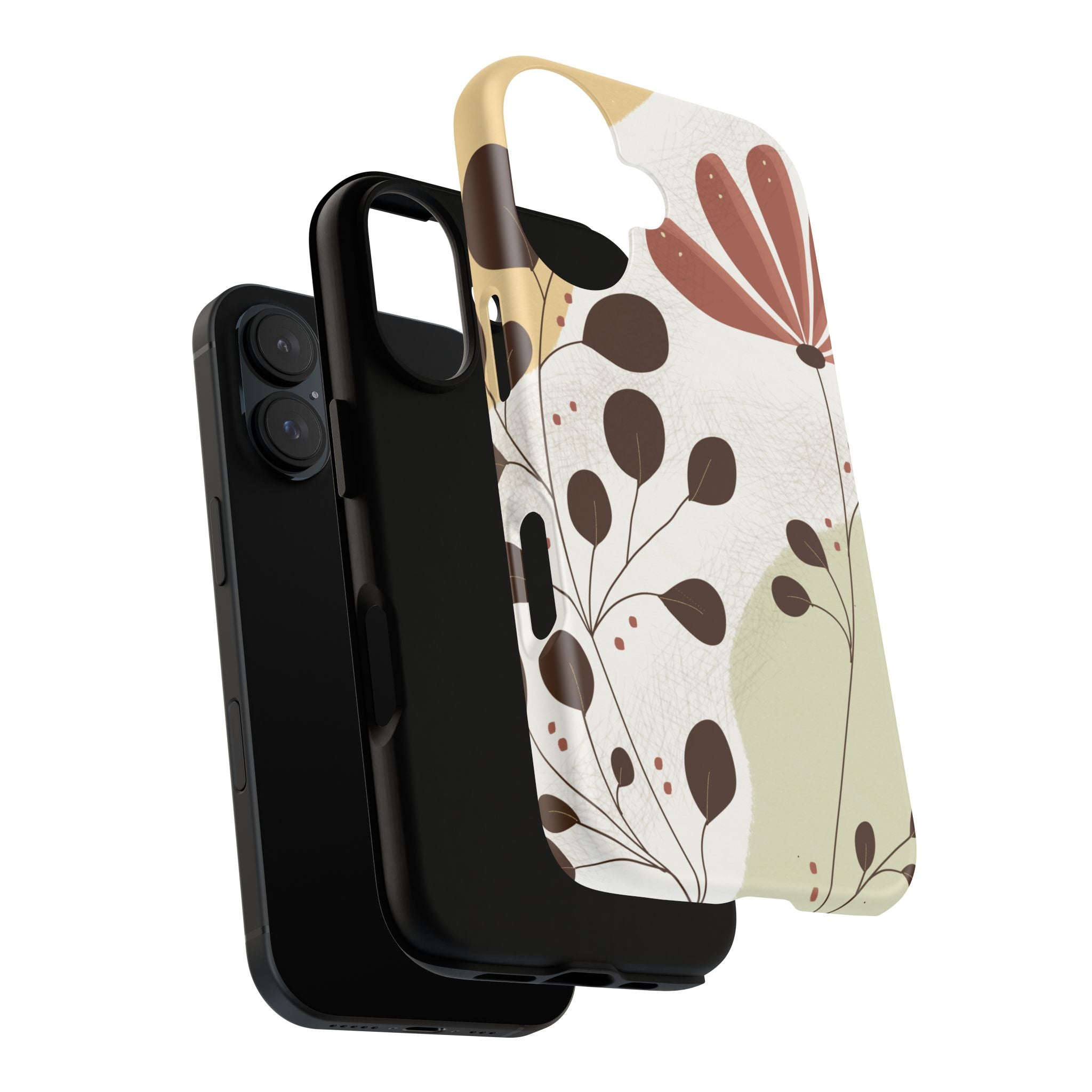Floral Phone Case - Stylish Tough Cases for Women, Trendy Phone Cover, Gift for Her, Birthday Present, Everyday Use