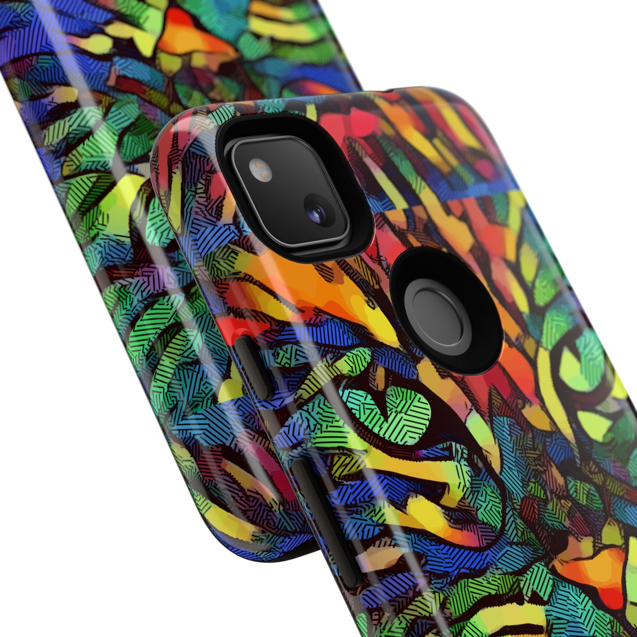 Colorful Phone Cases for Vibrant Style - Tough Cases, Unique Gifts, Animal Print, Artistic Design, Phone Accessories, Eco-Friendly