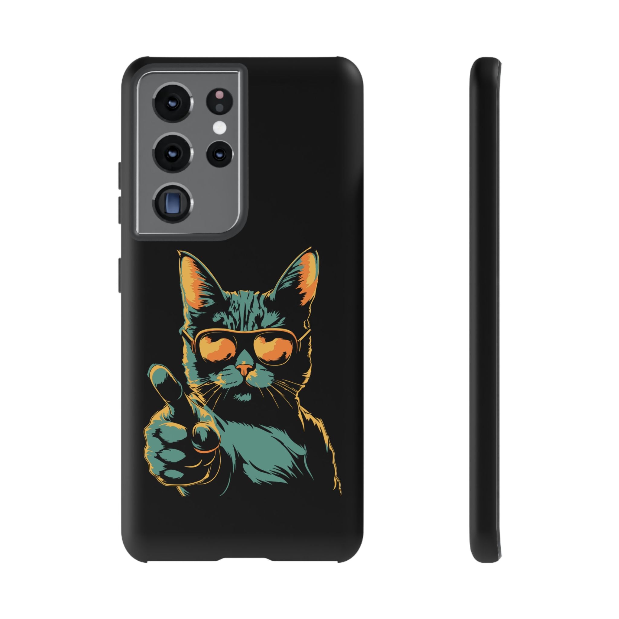 Cool Cat Phone Case, Stylish Phone Cover, Pet Lover Gift, Cute Cat Design, Fun Cat Accessories