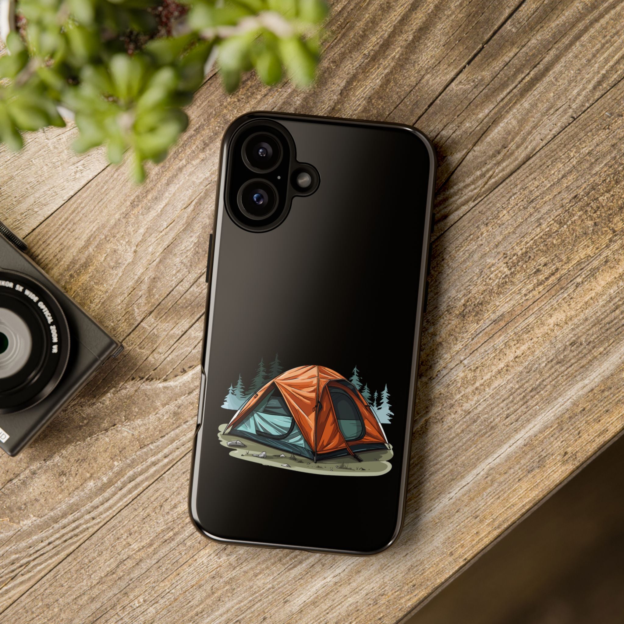 Camping Phone Case, Outdoor Adventure, Nature Lover Gift, Tough Cases, Hiking Accessory, Travel Gear, Camping Vibes