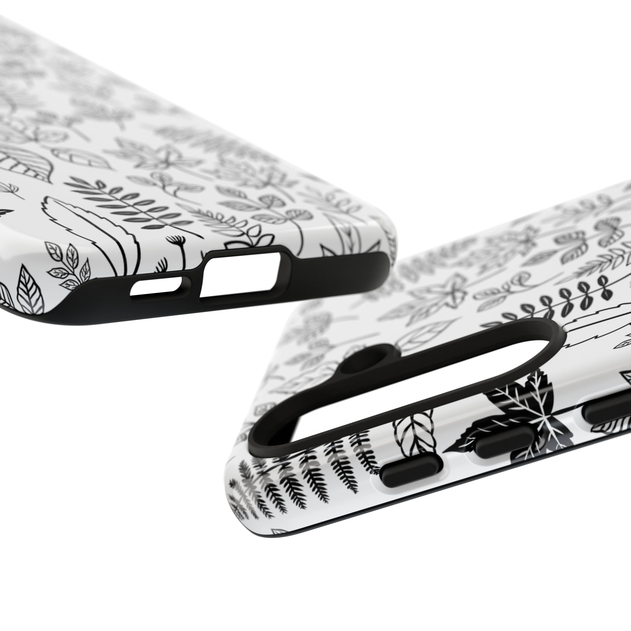 Stylish Phone Case for Nature Lovers, Botanical Design, Gift for Her, Fall Accessories, Customizable Tech Gear