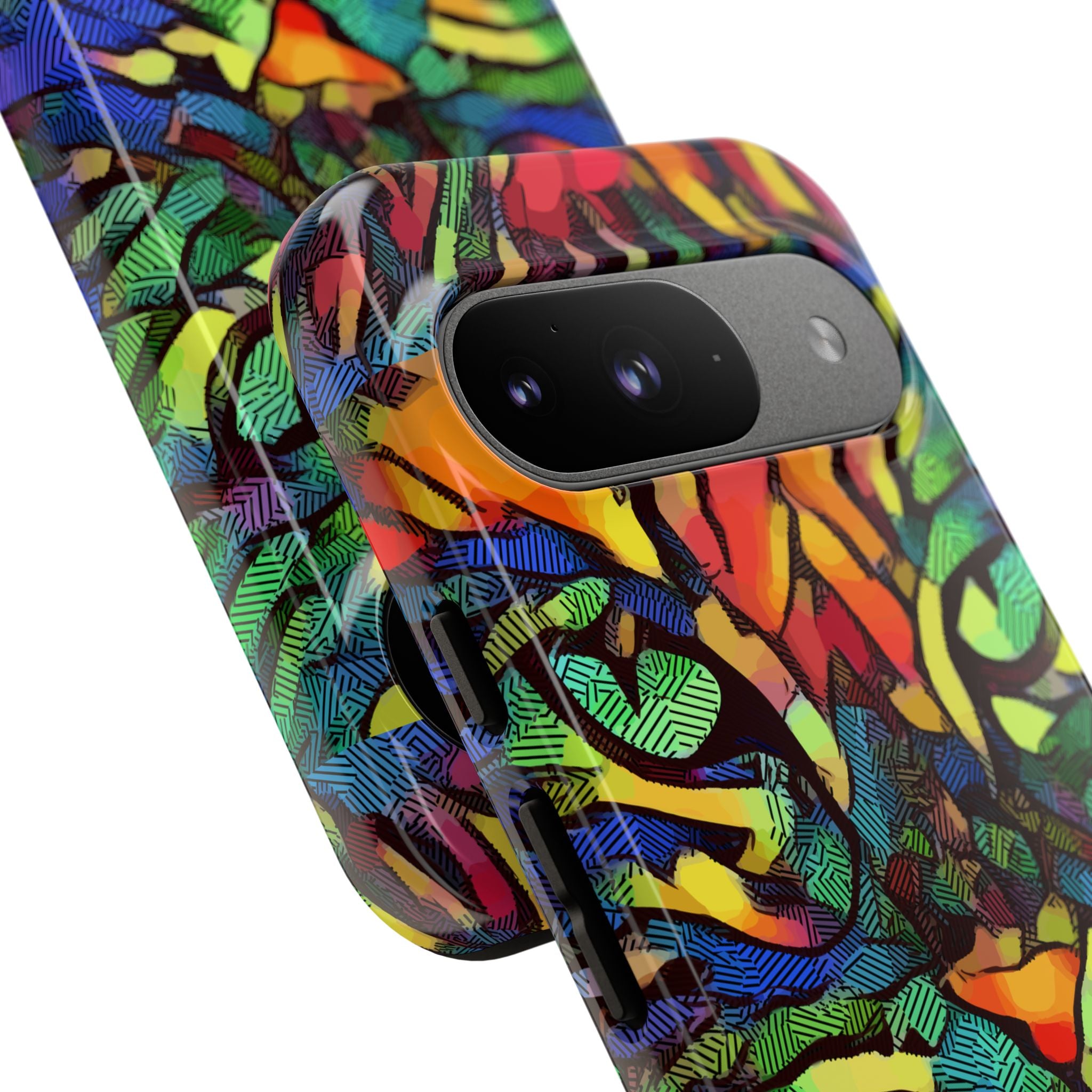 Colorful Phone Cases for Vibrant Style - Tough Cases, Unique Gifts, Animal Print, Artistic Design, Phone Accessories, Eco-Friendly