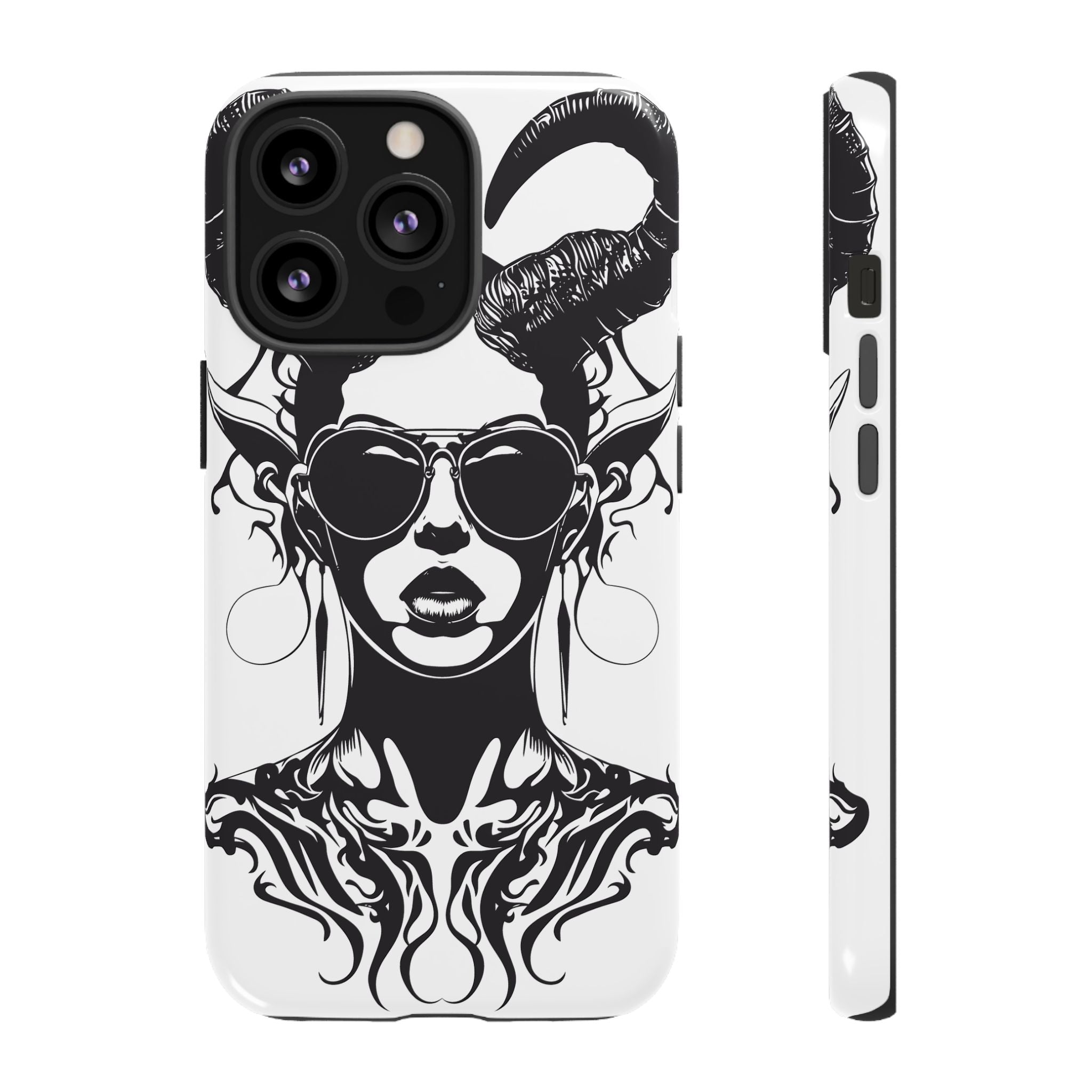 Tough Cases: Stylish Phone Case with Edgy Design, Protective Cover, Gift for Her, Trendy Accessories, Unique Art, Holiday Present