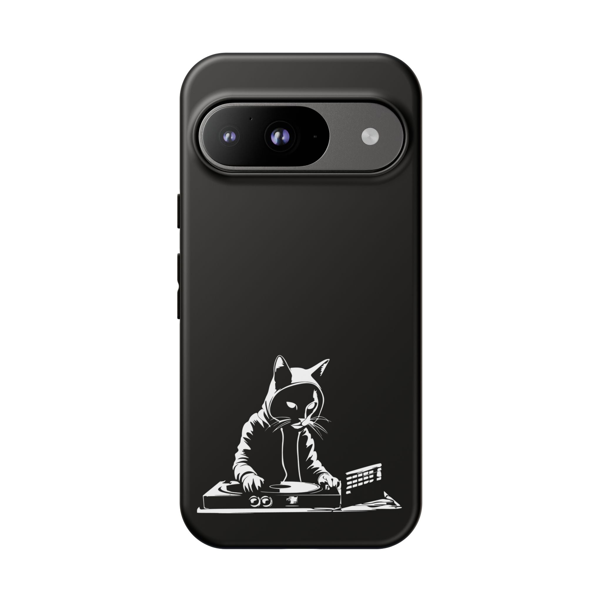 Cat DJ Phone Case | Stylish Tough Cases for Music Lovers, Gift for Cat Owners, Unique Phone Accessory, Cool Tech Gear