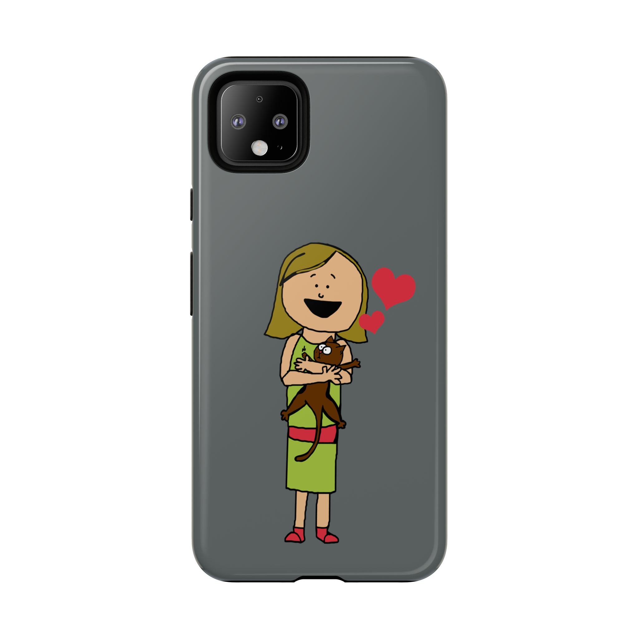 Pet Lover's Phone Case, Cute Animal Phone Cover, Gift for Dog Lovers, Cartoon Design, Fun Smartphone Accessory