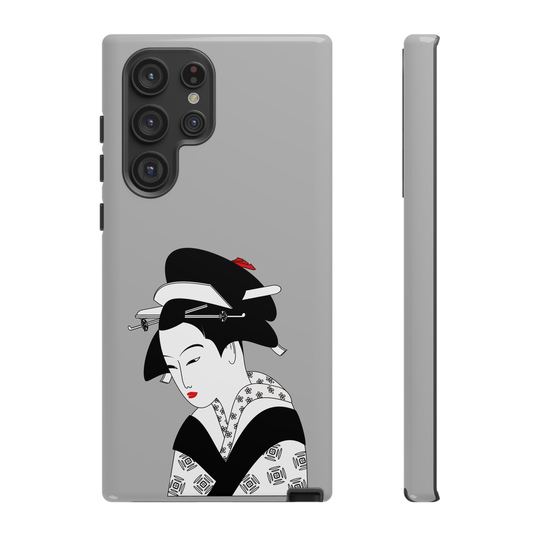 Stylish Phone Case with Japanese Geisha Design, Tough Phone Case, Cute Phone Cover, Japanese Art, Ethnic Style