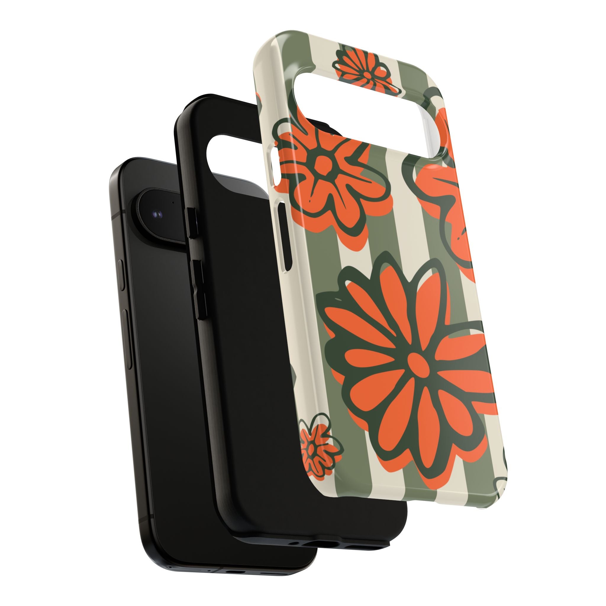 Floral Tough Phone Case - Trendy Protector for Pet Lovers, Super Cute Gift, Floral Design, Stylish Phone Cover, Unique Accessory