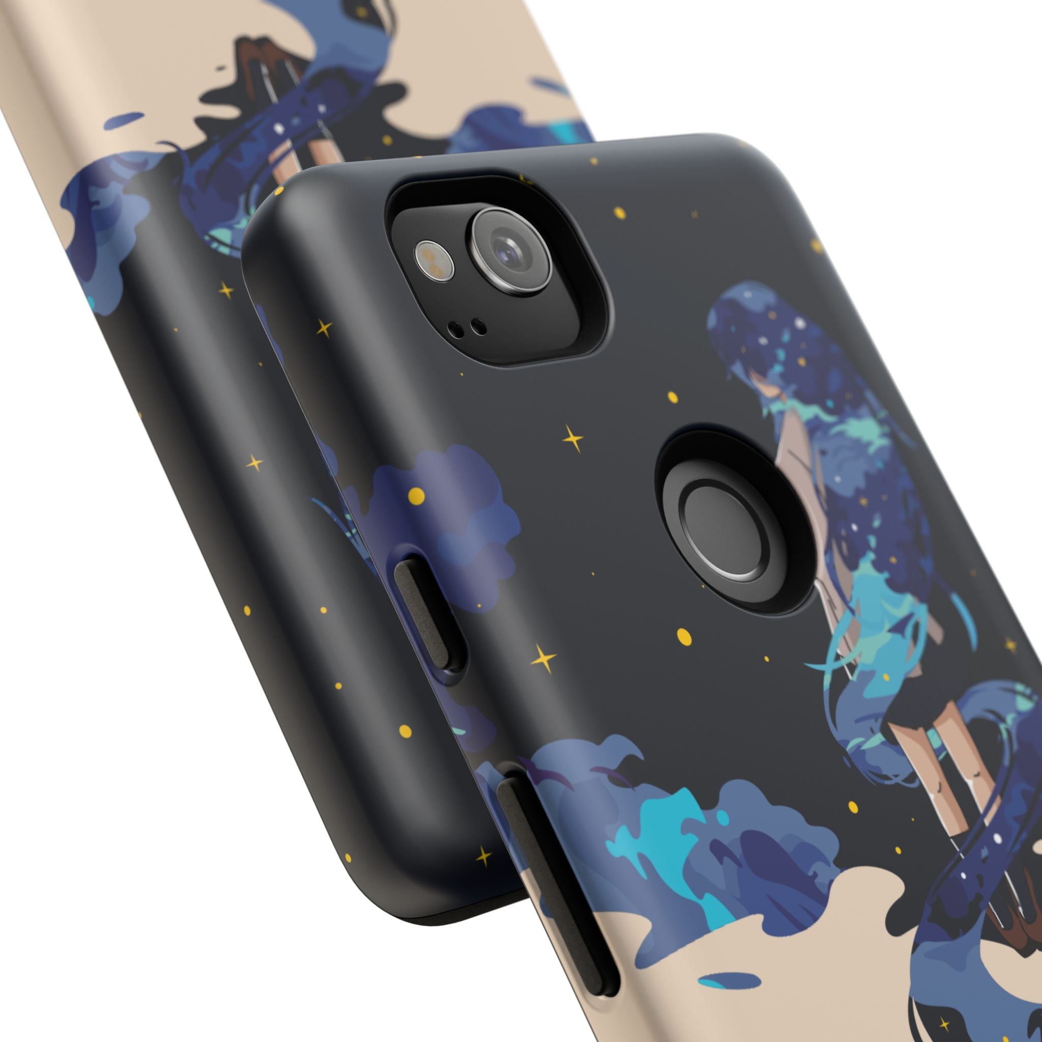 Galaxy-Inspired Phone Case, Celestial Design, Tough Phone Cover, Gift for Space Lovers, Artsy Accessories, Unique Merchandise