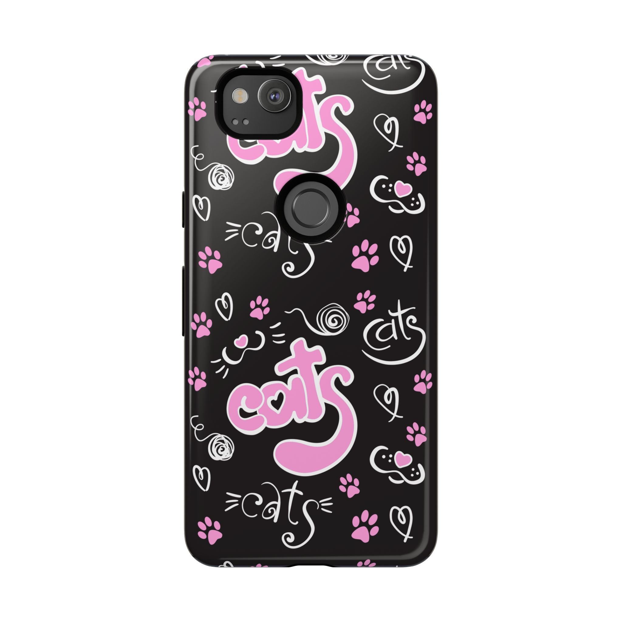 Cute Cat Print Phone Cases, Tough Cases for Cat Lovers, Pet Phone Cover, Gift for Cat Moms, Stylish Phone Accessories