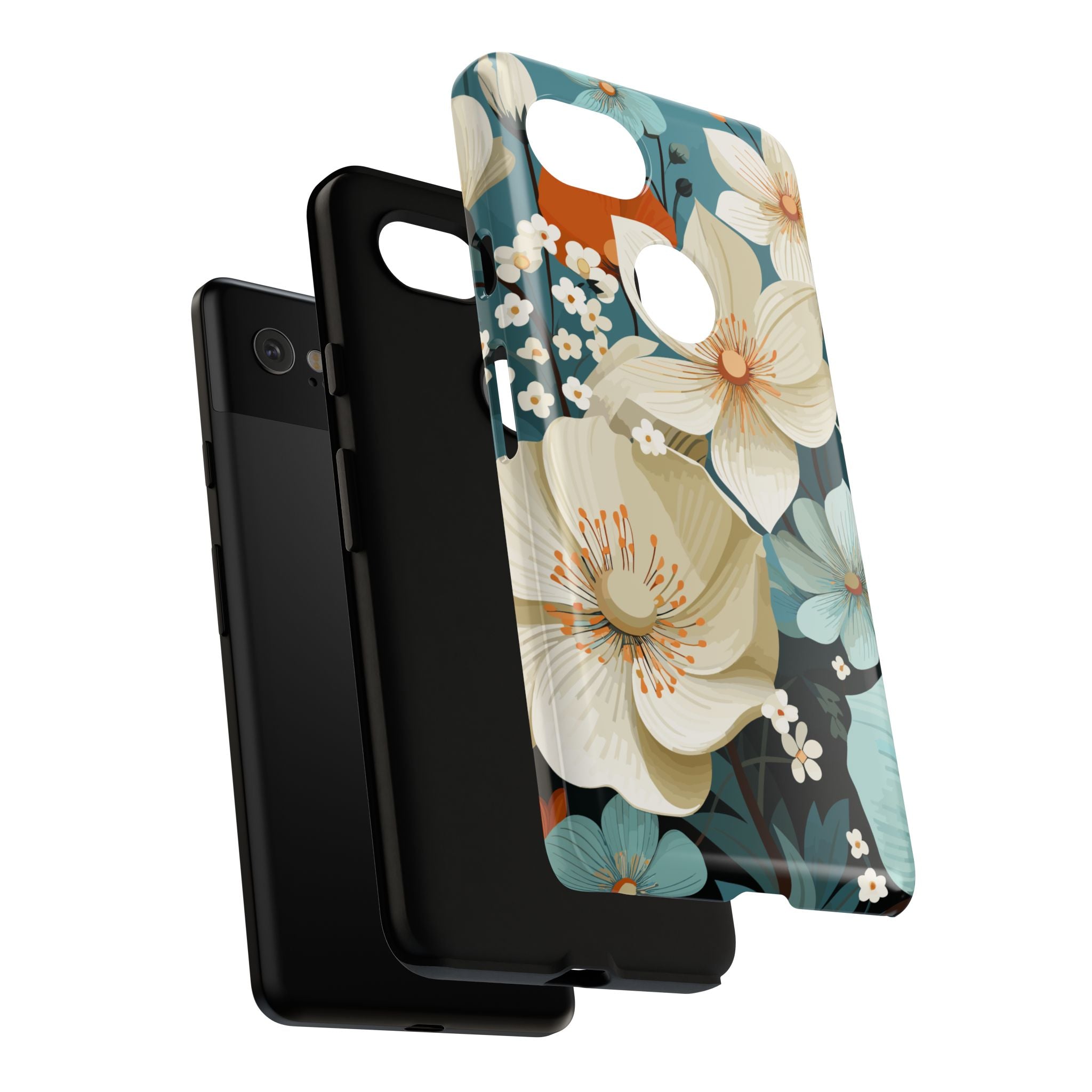 Floral Phone Case, Stylish Tough Cases with Botanical Design, Flower Print Phone Cover, Gifts for Nature Lovers, Eco-Friendly Mobile Cover