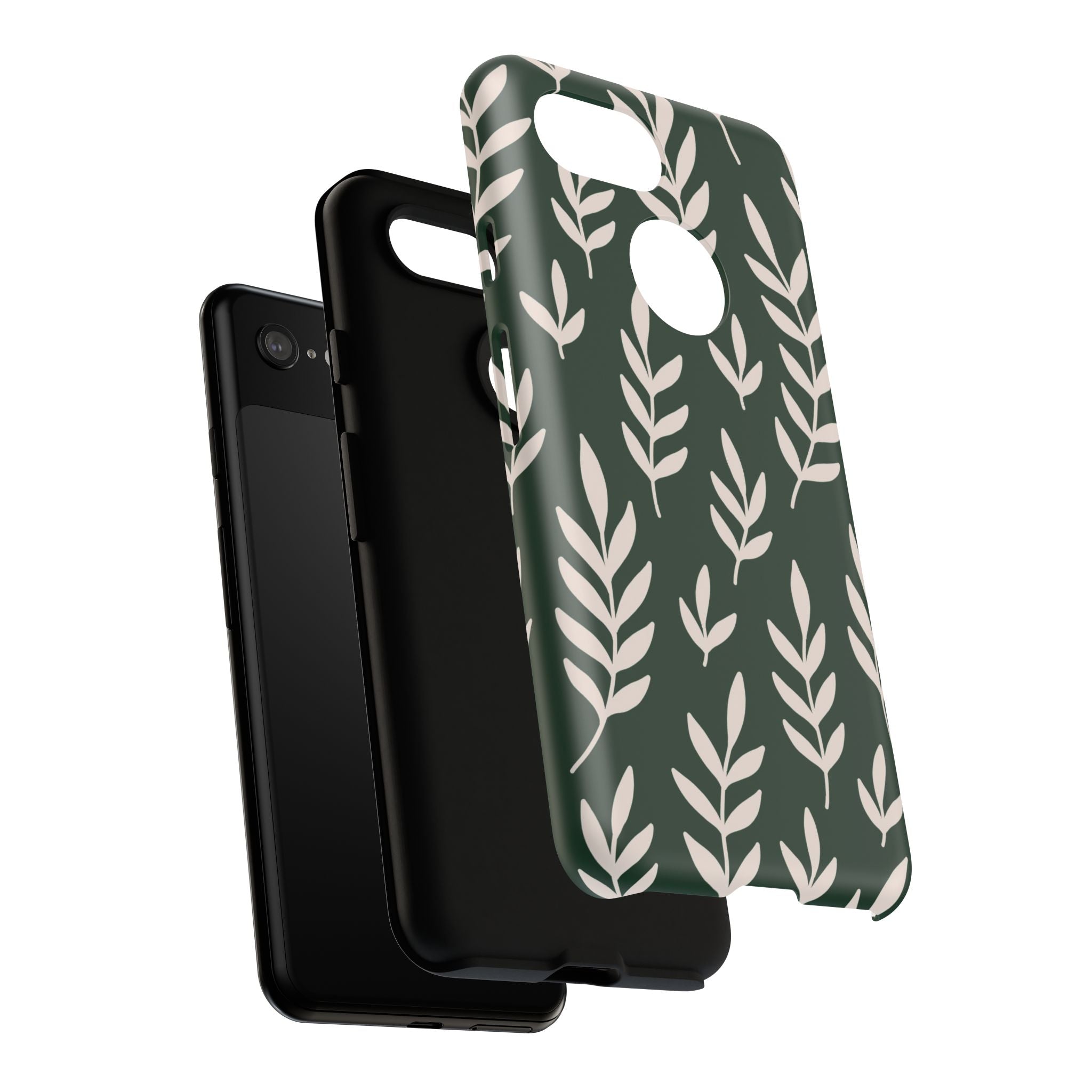 Leafy Phone Case, Tough Cases for Nature Lovers, Green Leaf Design, Eco-Friendly, Stylish Mobile Cover, Gift for Her
