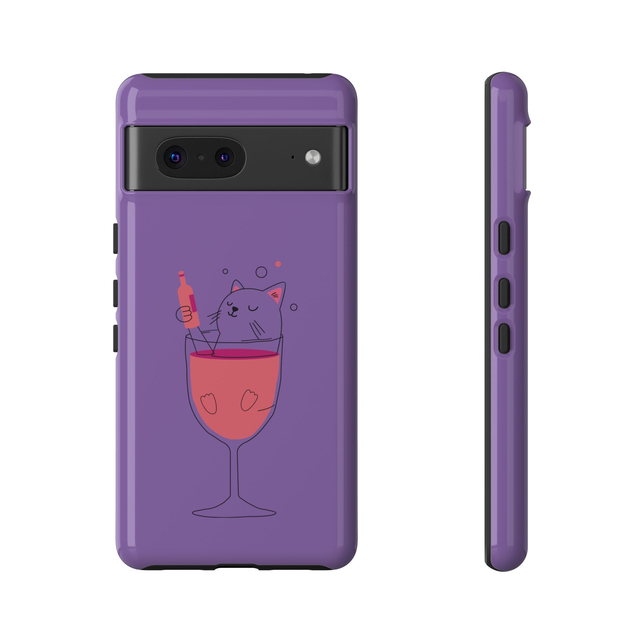 Cute Cat Phone Case, Fun Gift for Cat Lovers, Colorful Phone Cover, Pet Lover Accessory, Unique Cat Themed Case