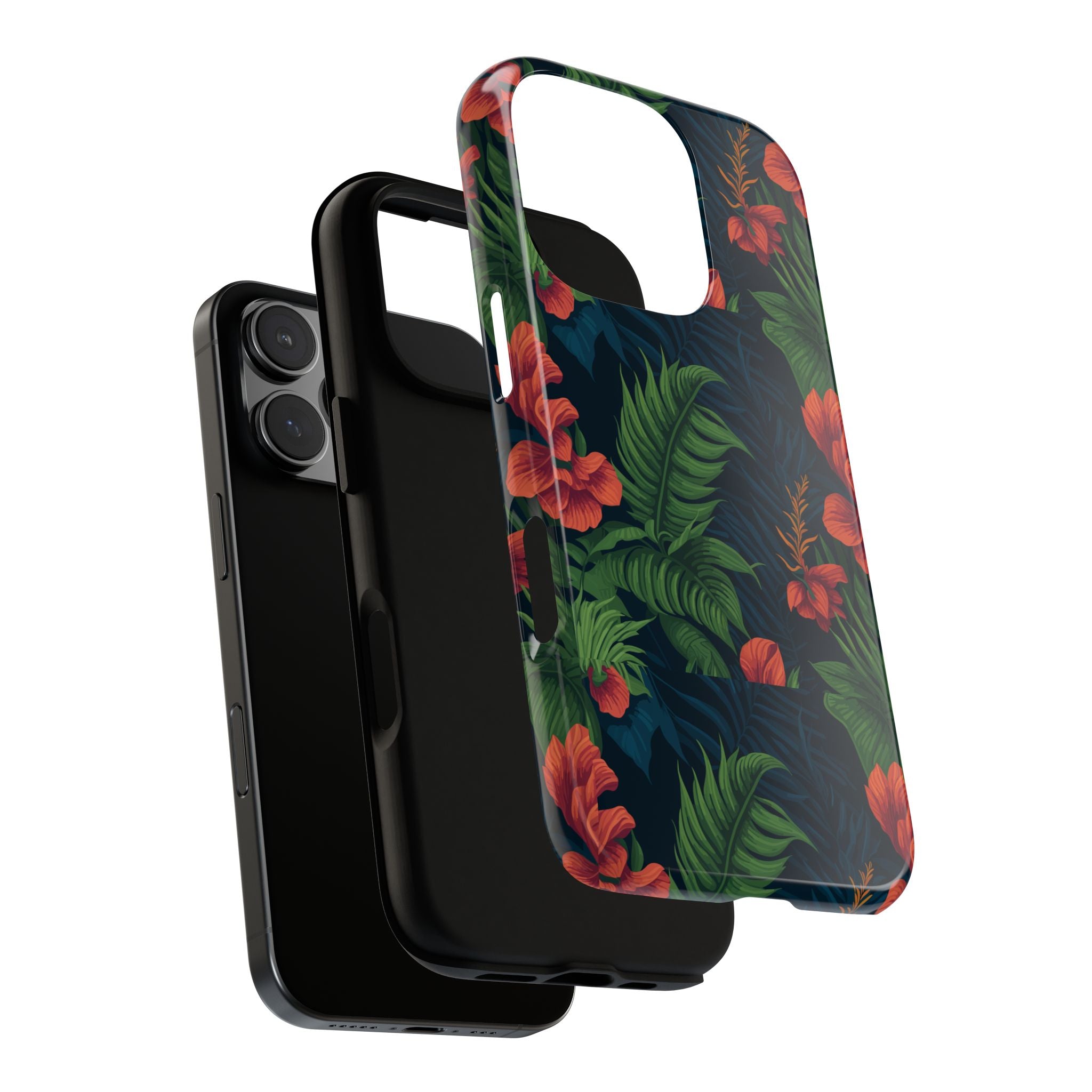 Tropical Phone Case with Floral Design, Eco-Friendly Protection for Summer Vibes, Ideal Gift for Nature Lovers, Vibrant Background