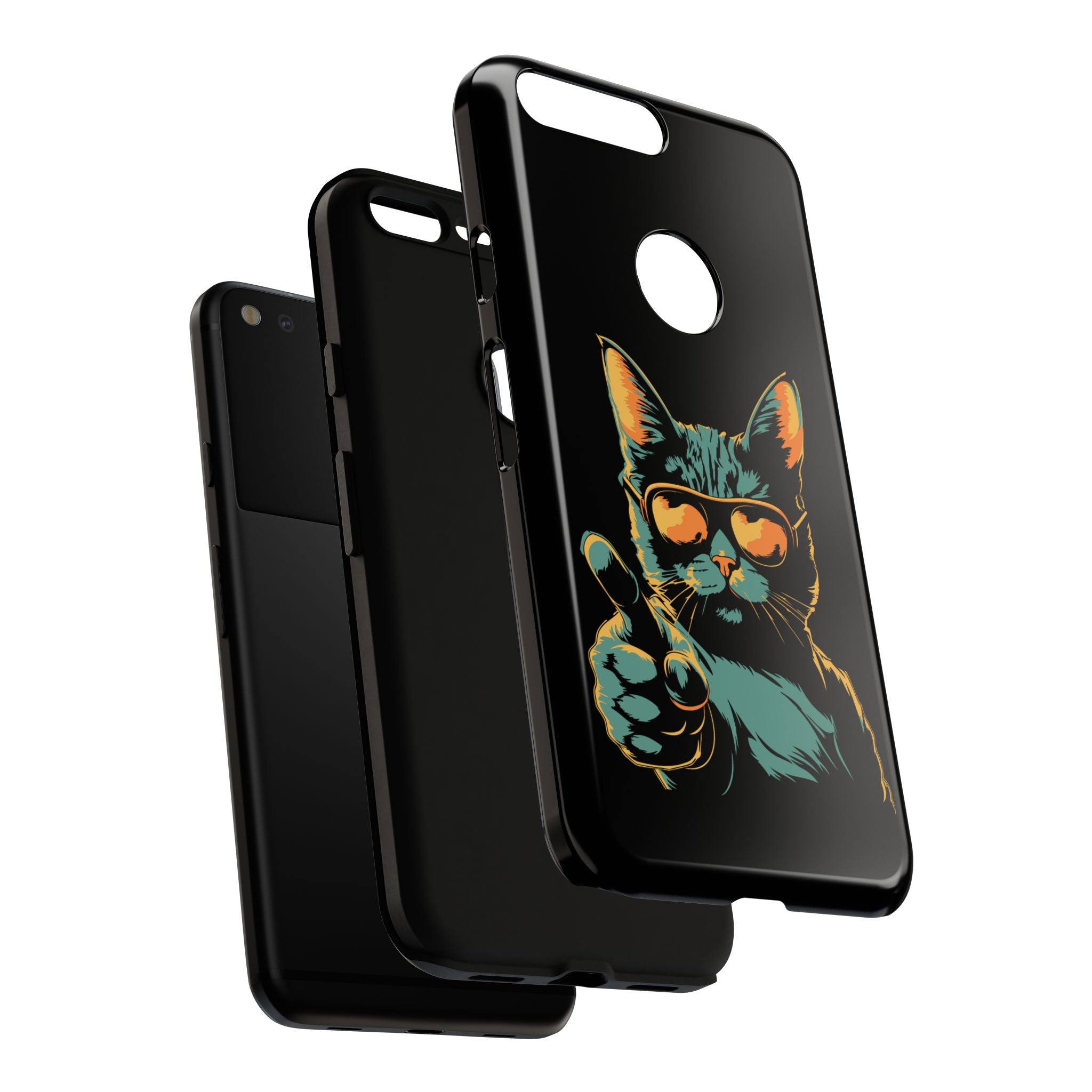 Cool Cat Phone Case, Stylish Phone Cover, Pet Lover Gift, Cute Cat Design, Fun Cat Accessories