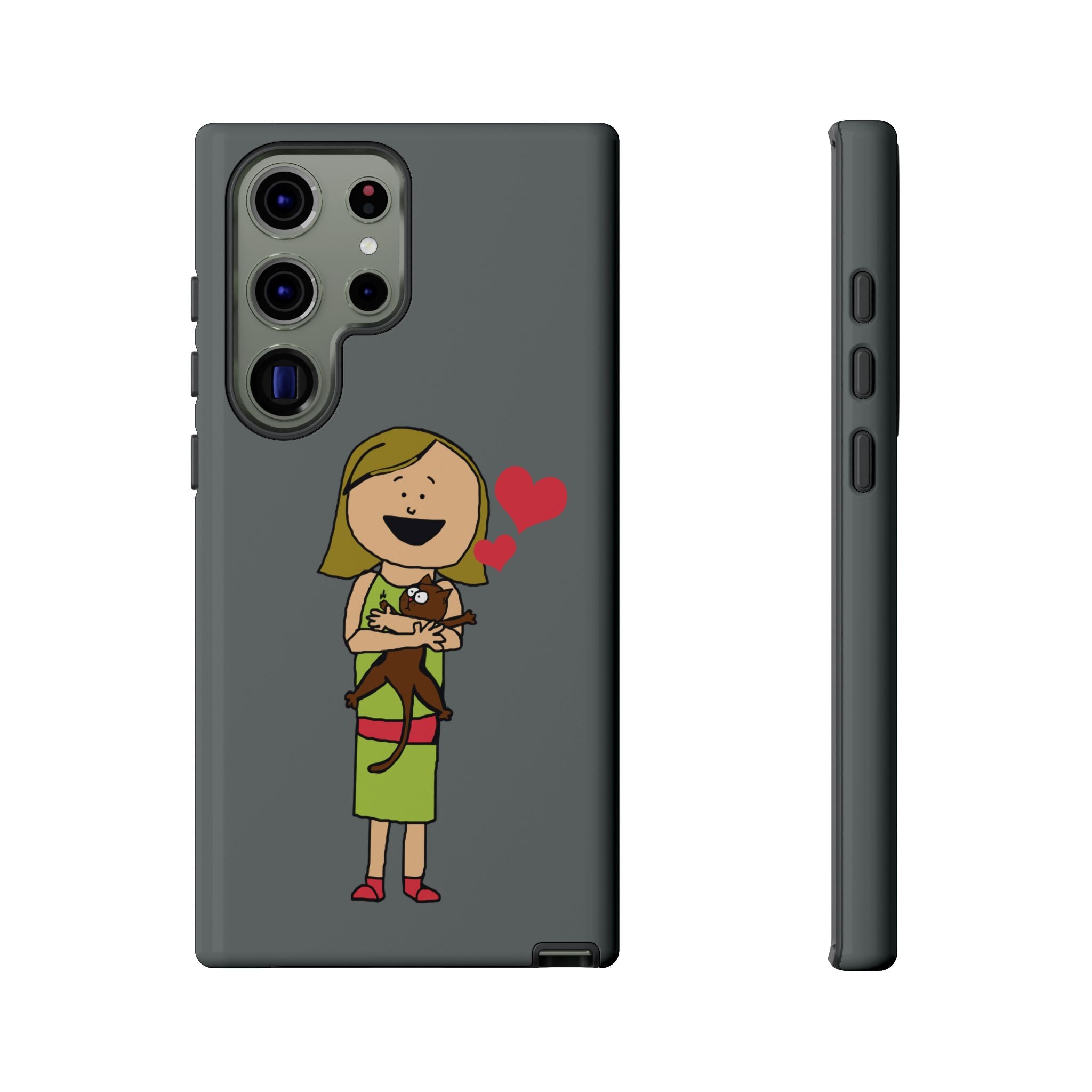 Pet Lover's Phone Case, Cute Animal Phone Cover, Gift for Dog Lovers, Cartoon Design, Fun Smartphone Accessory
