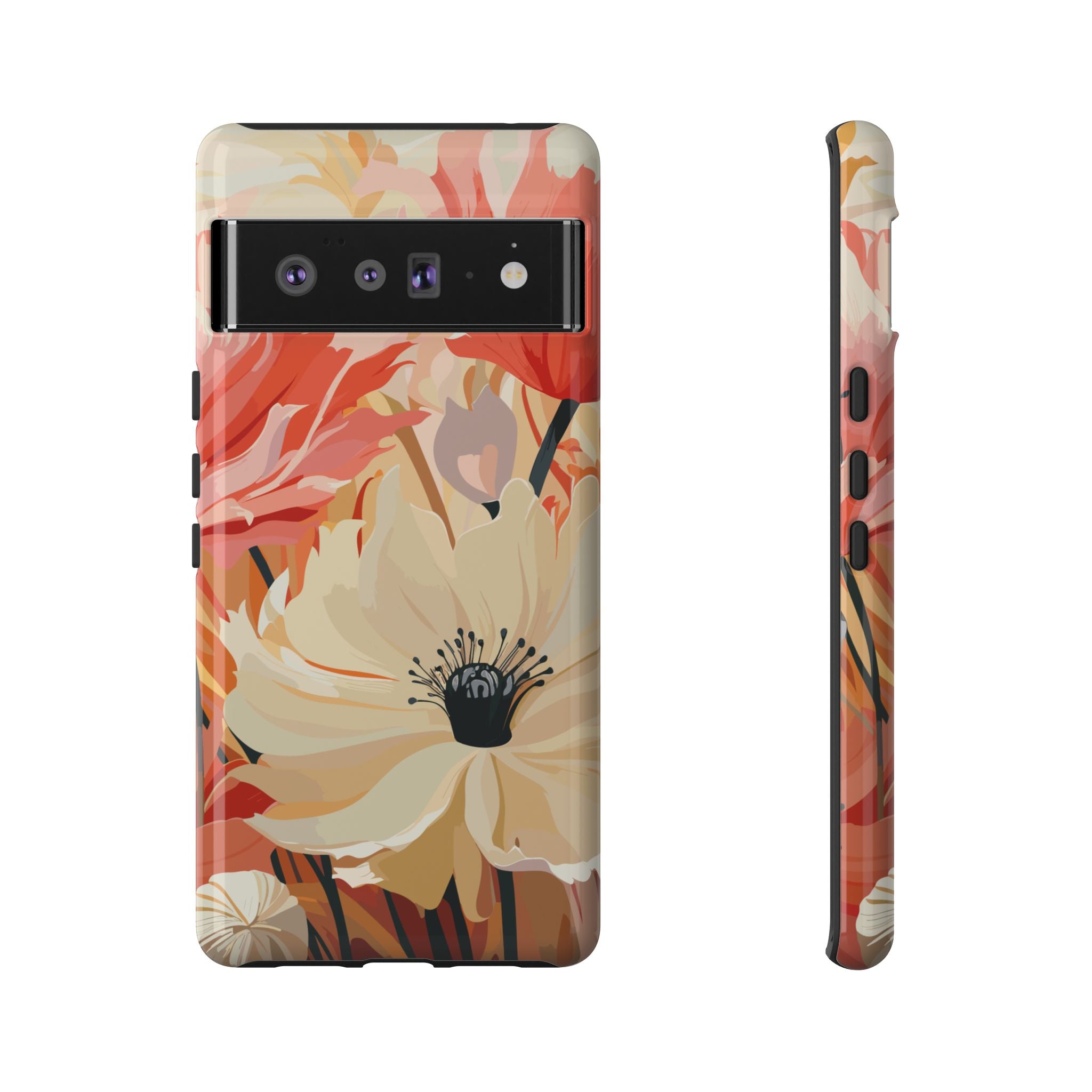 Floral Phone Case, Tough Protective Cover for Floral Lovers, Perfect Gift for Friends, Spring Celebration, Art Lovers Gift