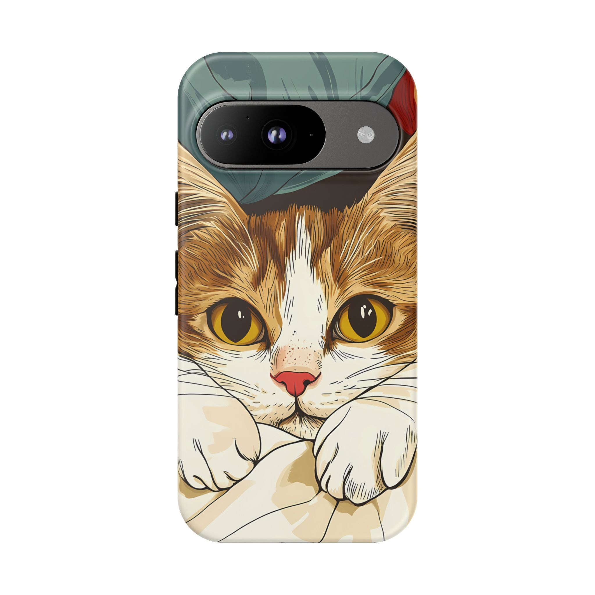 Cute Cat Phone Case - Ideal for Cat Lovers, Pet Owners, Birthday Gifts, Smartphone Accessories, Funny Pet Humor