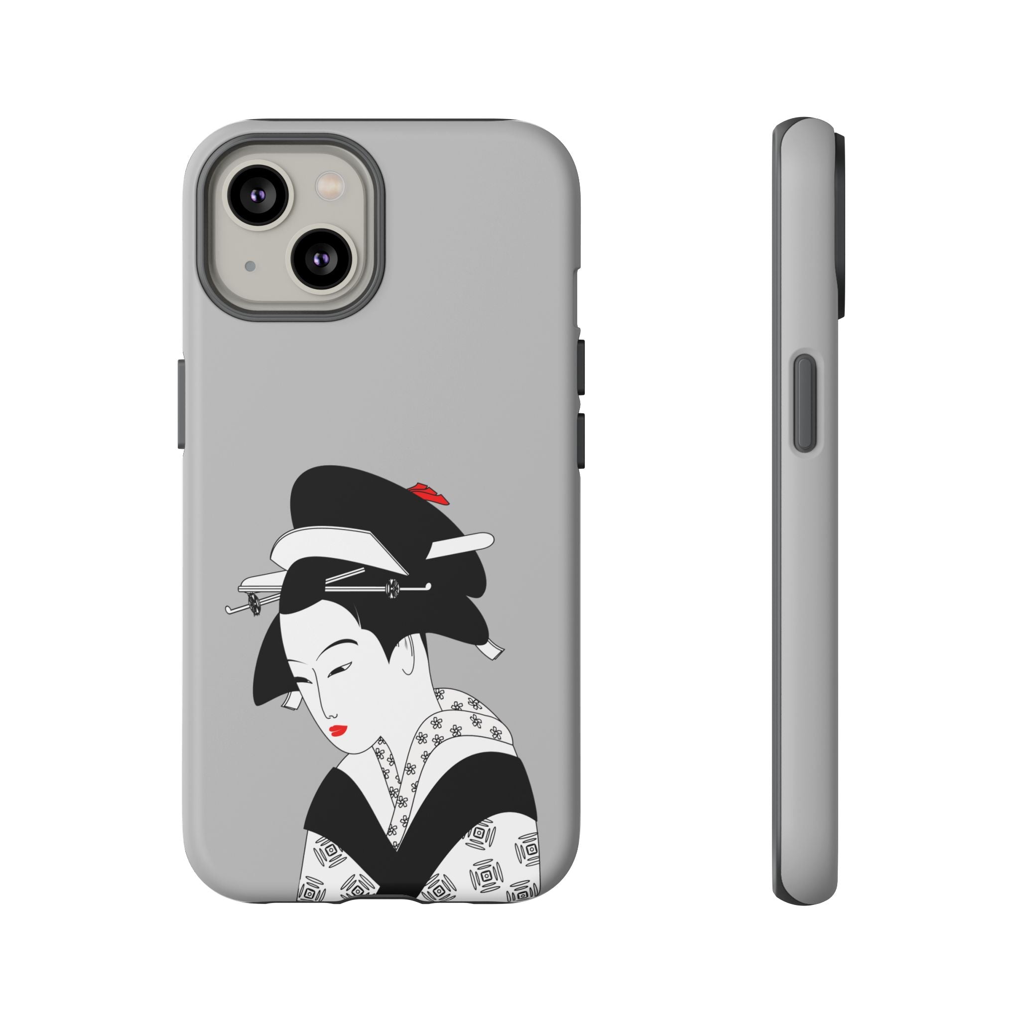 Stylish Phone Case with Japanese Geisha Design, Tough Phone Case, Cute Phone Cover, Japanese Art, Ethnic Style