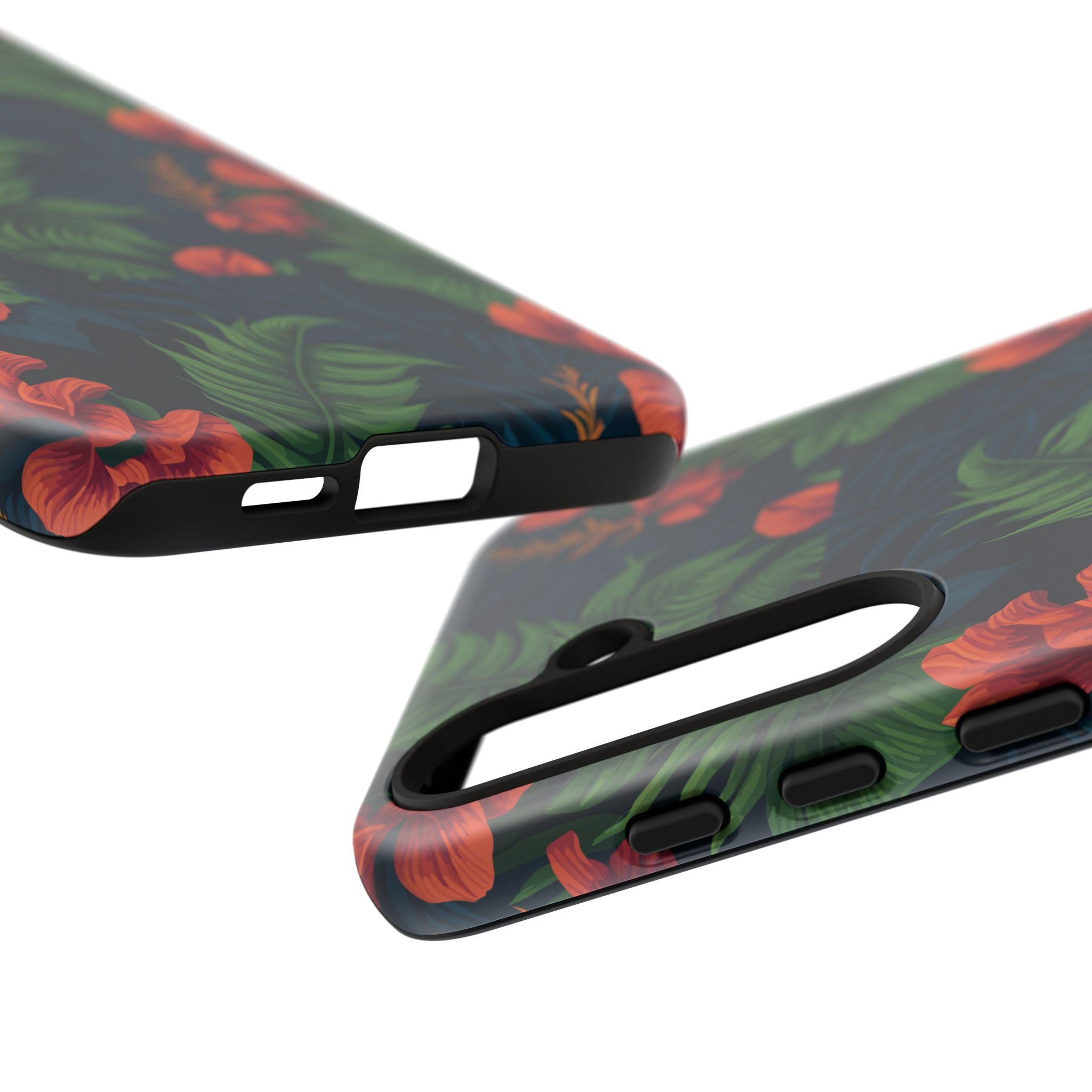 Tropical Phone Case with Floral Design, Eco-Friendly Protection for Summer Vibes, Ideal Gift for Nature Lovers, Vibrant Background