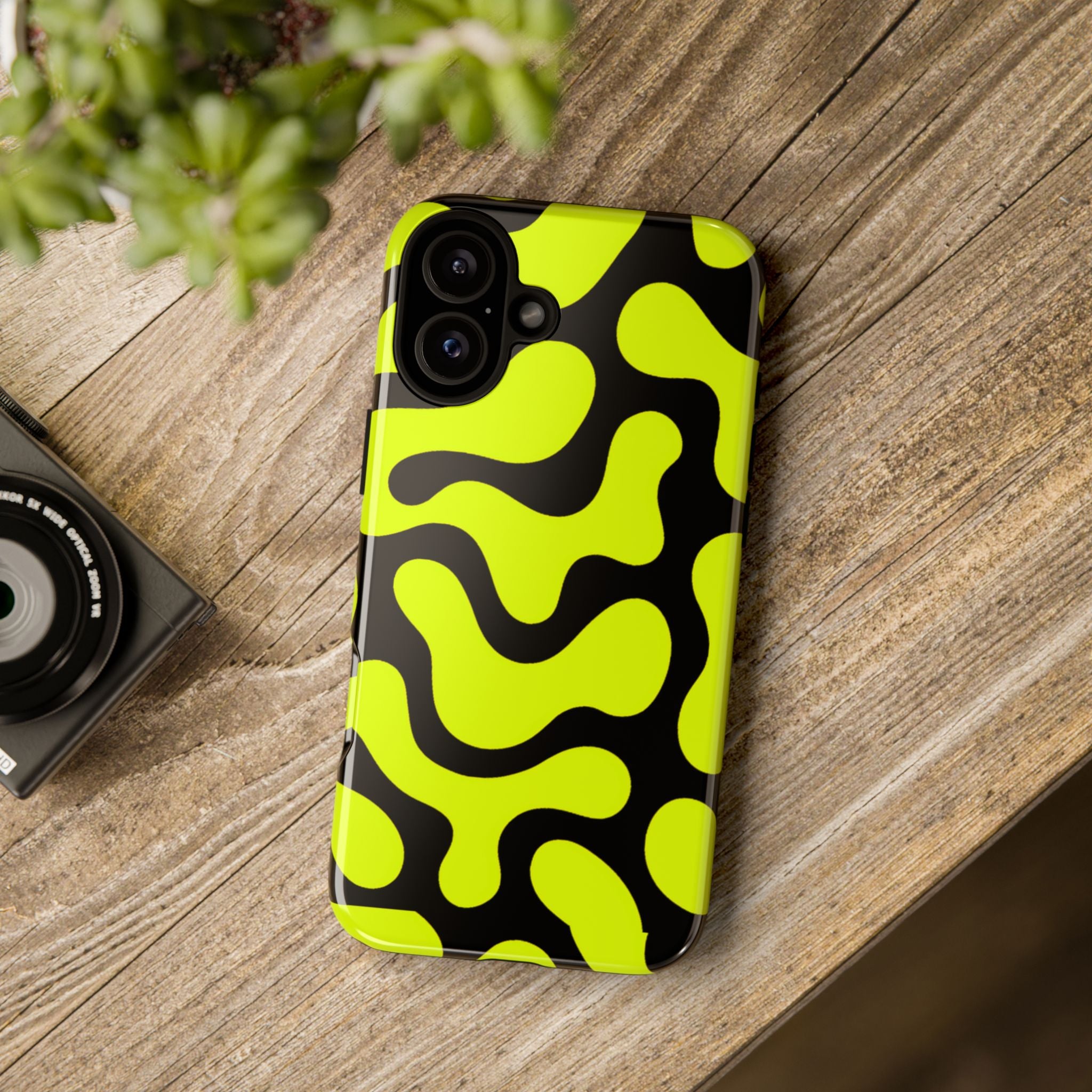 Bold Pattern Phone Case, Stylish Protective Cover, Unique Gift for Tech Lovers, Trendy Mobile Accessory, Rejuvenate Your Style