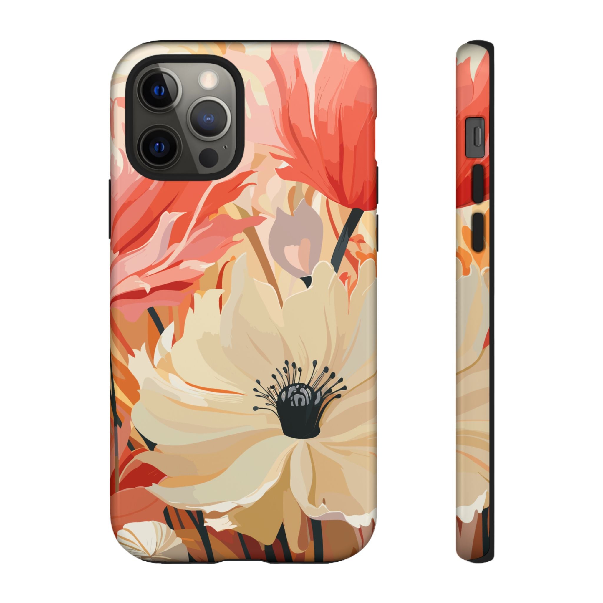 Floral Phone Case, Tough Protective Cover for Floral Lovers, Perfect Gift for Friends, Spring Celebration, Art Lovers Gift