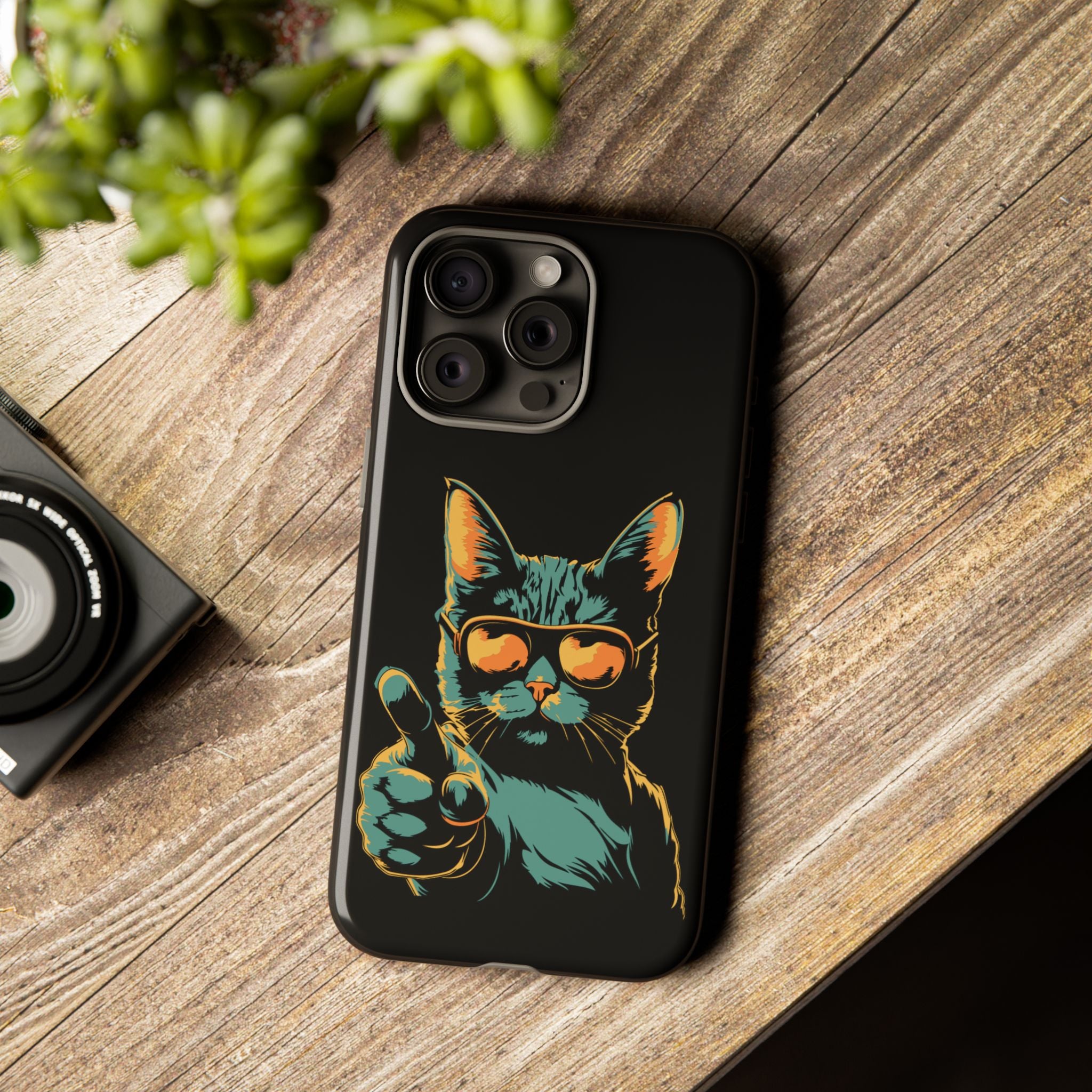 Cool Cat Phone Case, Stylish Phone Cover, Pet Lover Gift, Cute Cat Design, Fun Cat Accessories