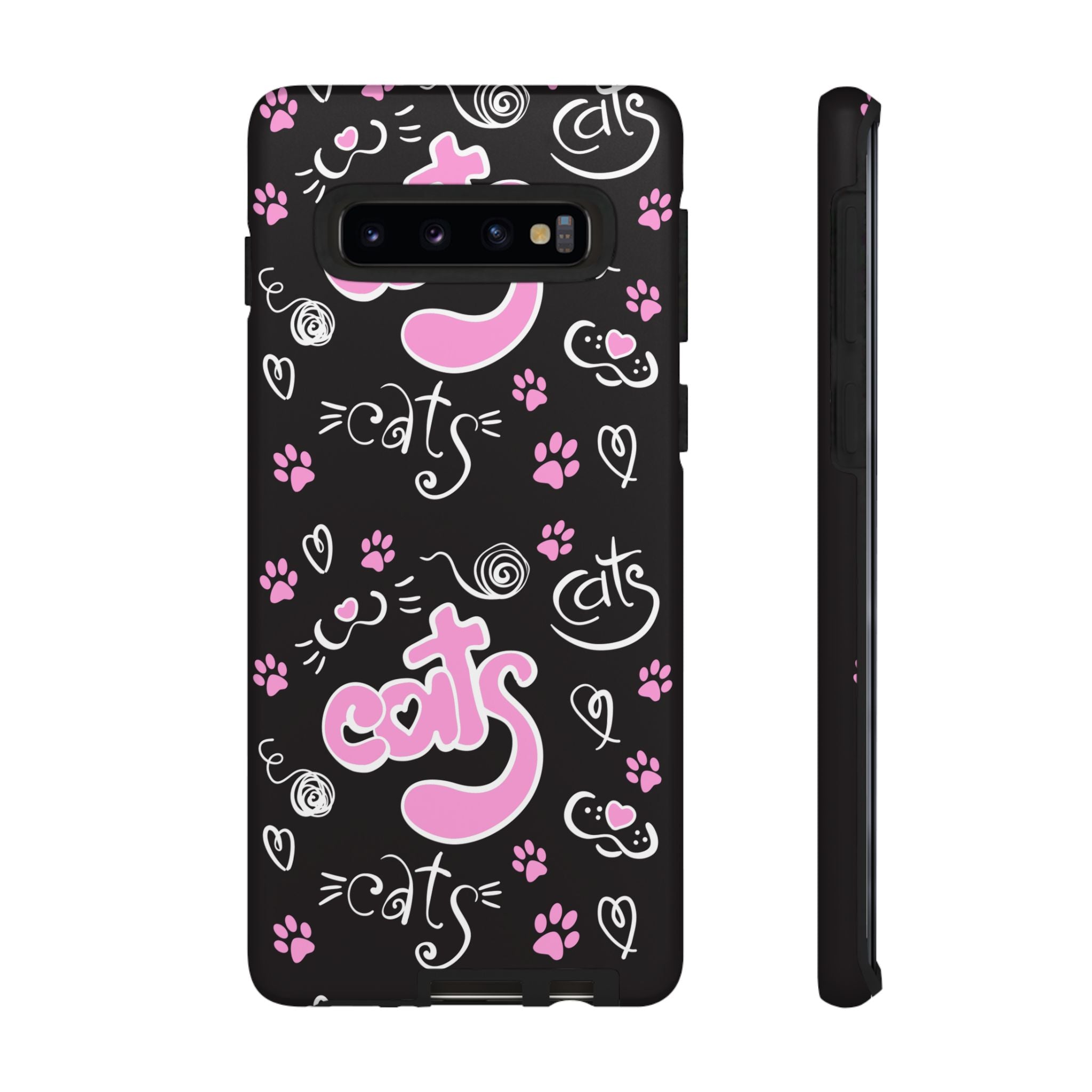 Cute Cat Print Phone Cases, Tough Cases for Cat Lovers, Pet Phone Cover, Gift for Cat Moms, Stylish Phone Accessories