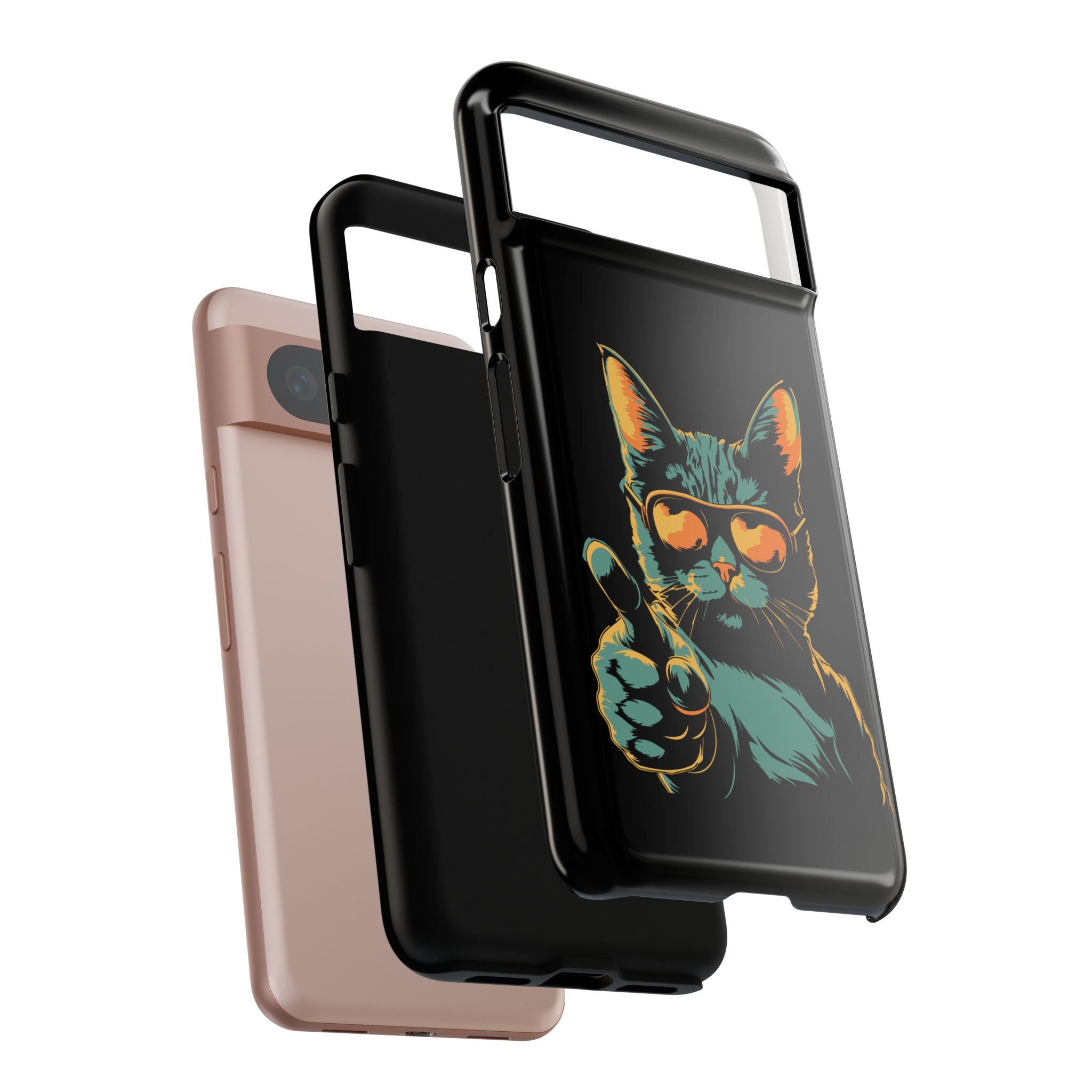 Cool Cat Phone Case, Stylish Phone Cover, Pet Lover Gift, Cute Cat Design, Fun Cat Accessories