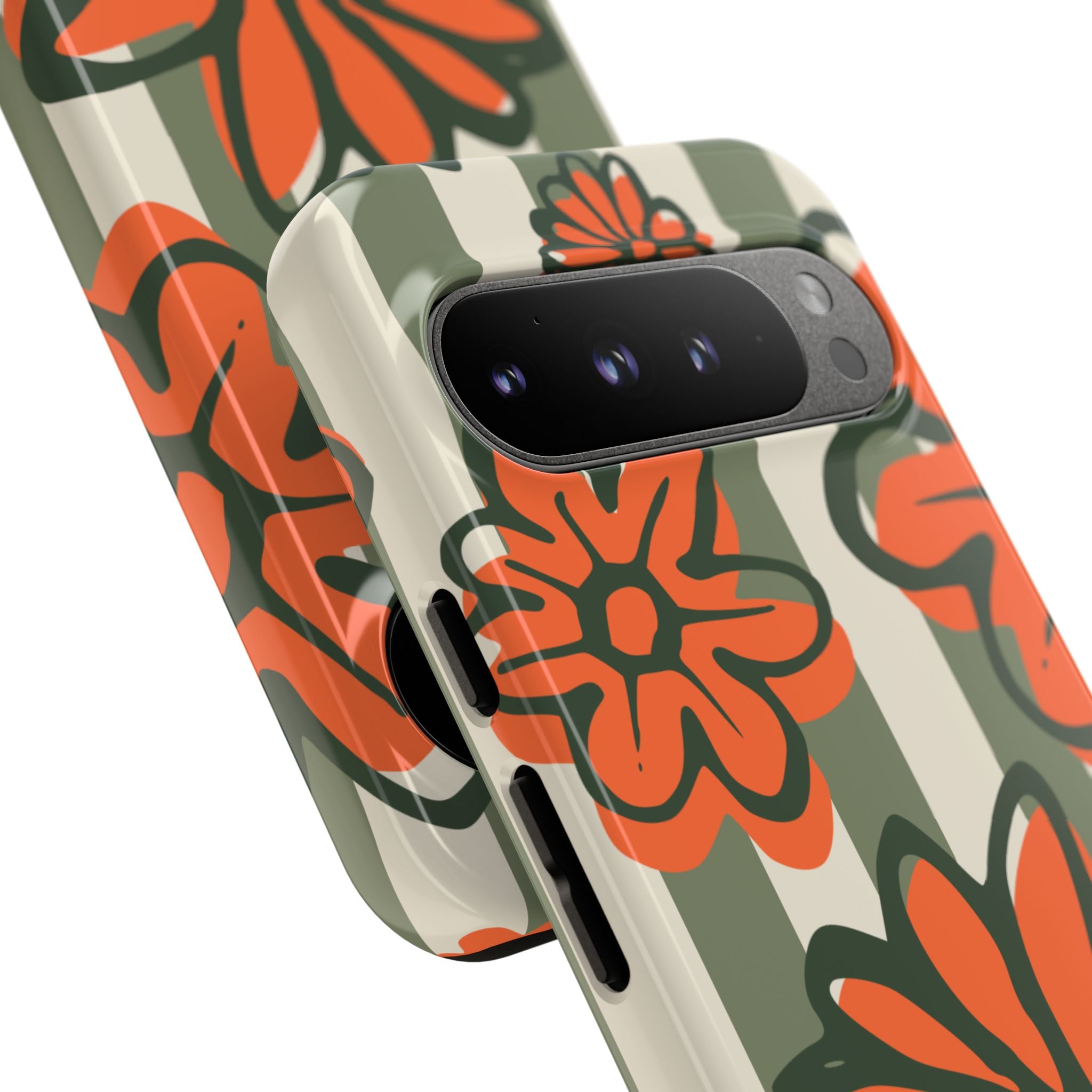 Floral Tough Phone Case - Trendy Protector for Pet Lovers, Super Cute Gift, Floral Design, Stylish Phone Cover, Unique Accessory