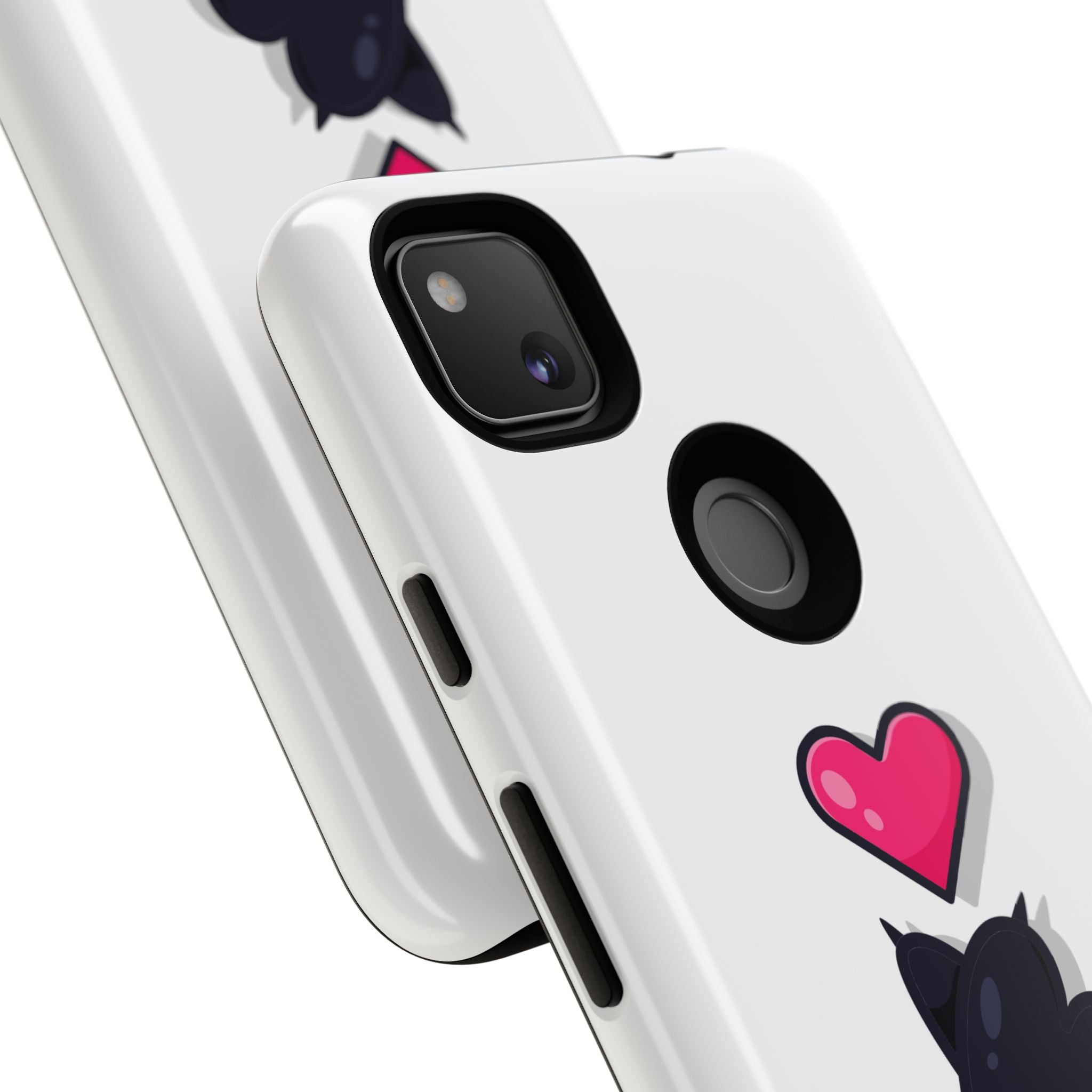 Cute Cat Love Phone Case, Tough Cell Phone Cover, Animal Lover Gifts, Pet Parent Accessories, Valentine's Day Essentials