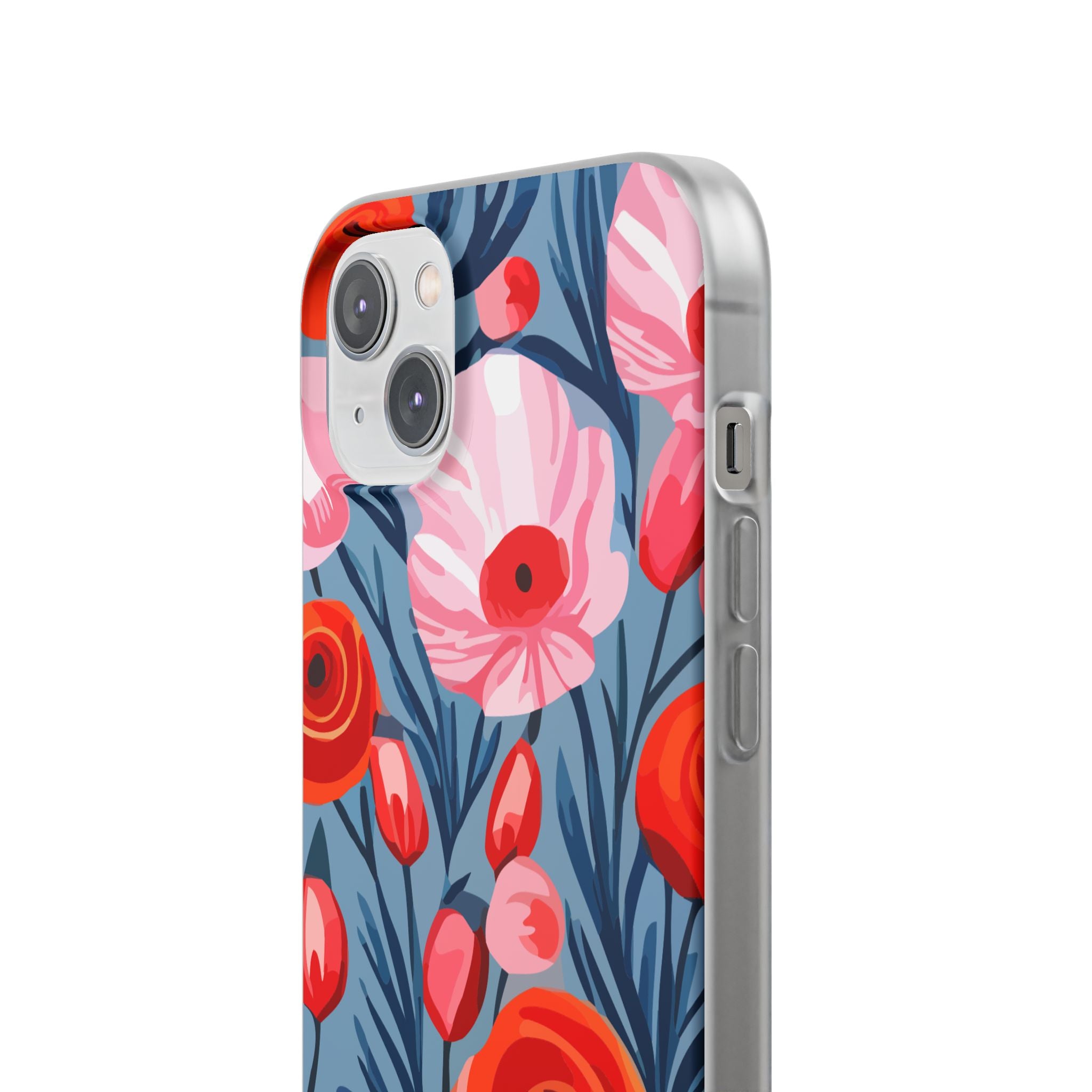 Beautiful Floral Flexi Cases for Phone, Stylish Protective Cover, Gift for Her, Phone Accessories, Floral Design
