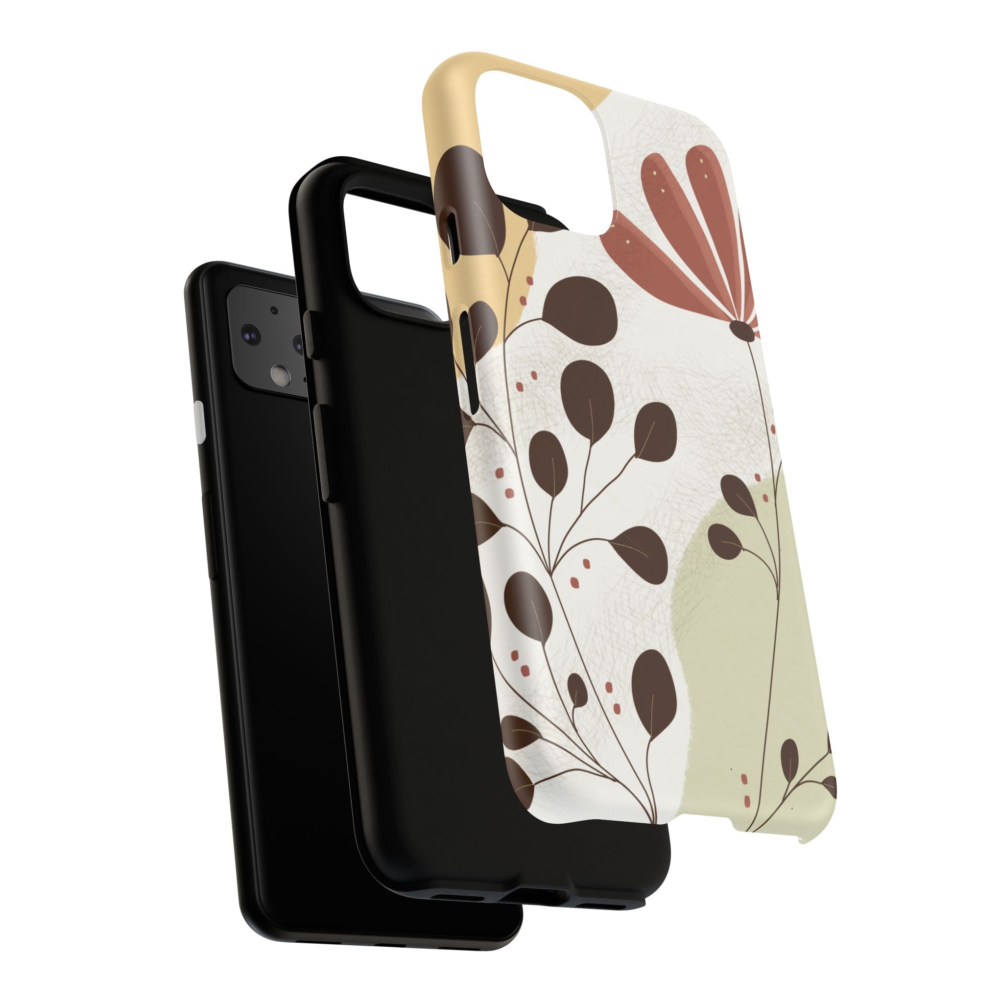 Floral Phone Case - Stylish Tough Cases for Women, Trendy Phone Cover, Gift for Her, Birthday Present, Everyday Use