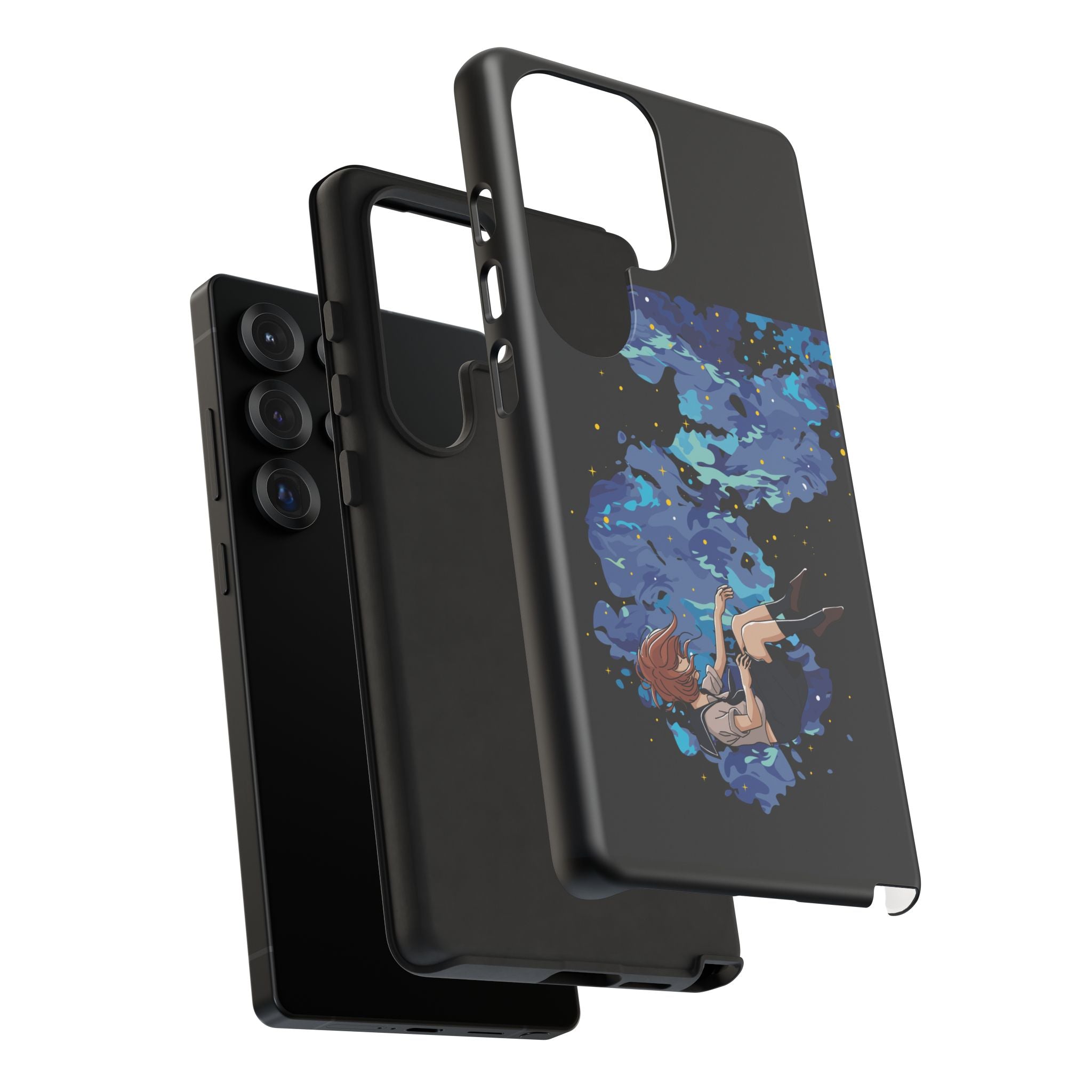 Tough Cases Phone Case - Artistic Galaxy Design, Cute Sleeve for Teens, Gift for Students, Unique Mobile Accessory, Trendy Tech Protection