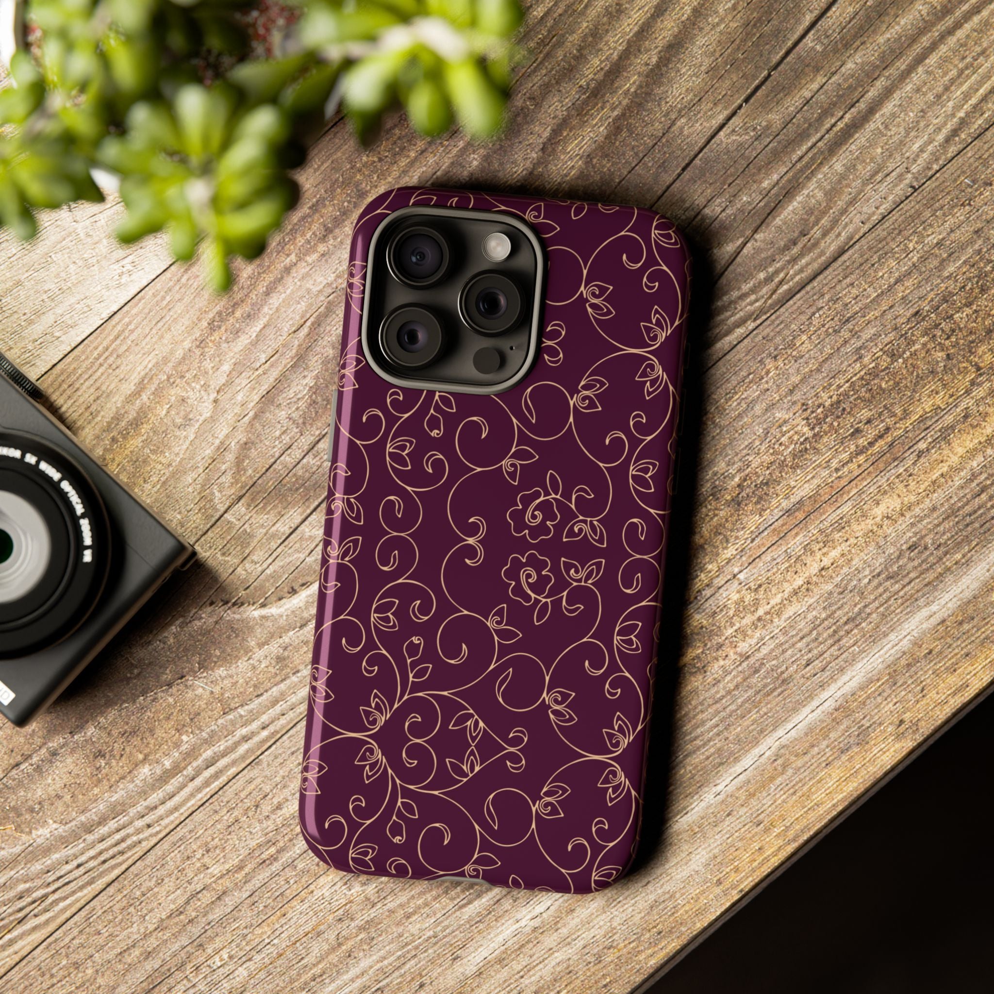 Elegant Floral Phone Case | Durable Mobile Cover, Gift for Her, Floral Design, Stylish Accessory, Phone Protection