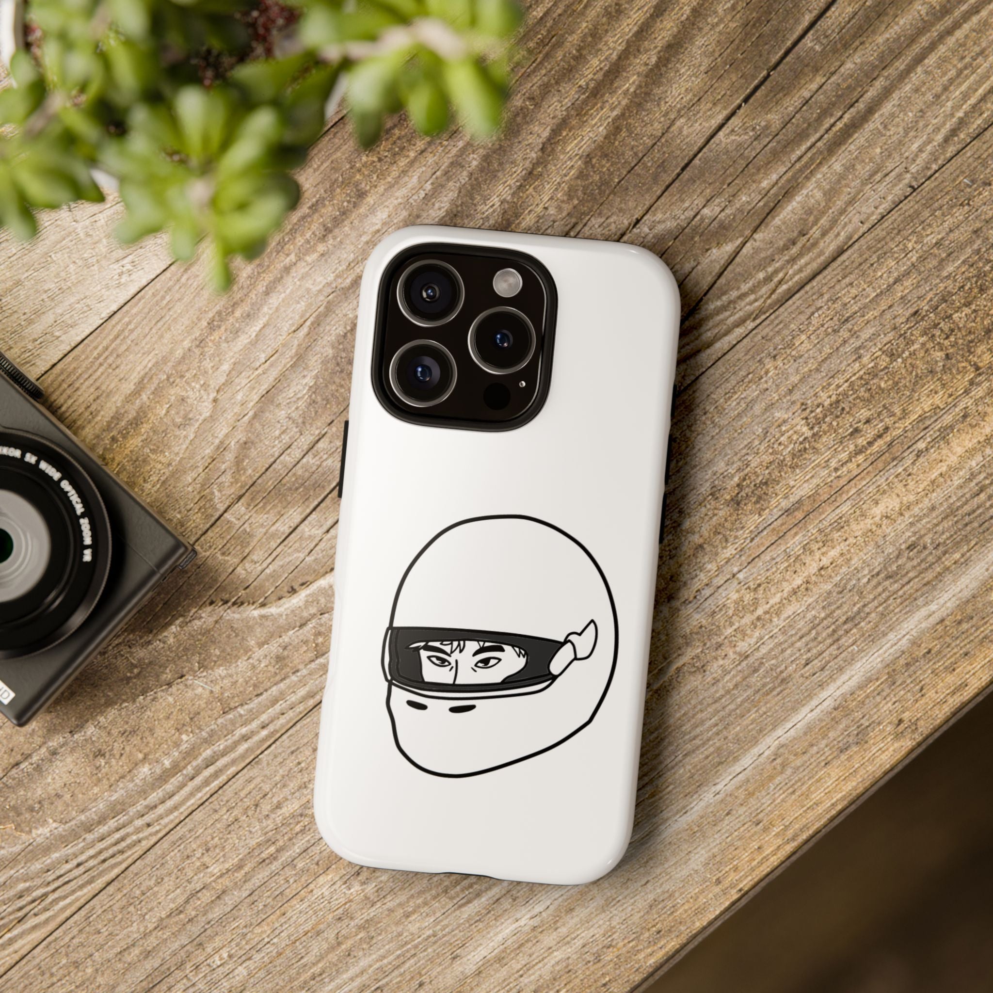 Stylish Phone Case with Racing Helmet Design | Tough Cases | Unique Gift, Motorcycle Enthusiast, Race Lover, Custom Accessory, Everyday Use
