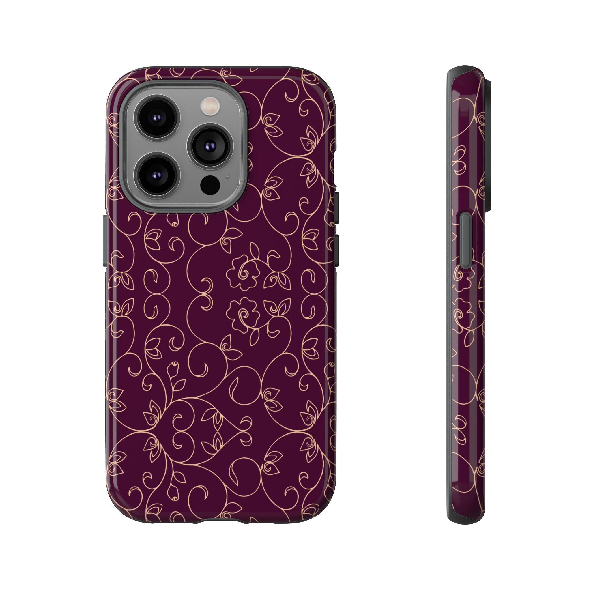 Elegant Floral Phone Case | Durable Mobile Cover, Gift for Her, Floral Design, Stylish Accessory, Phone Protection