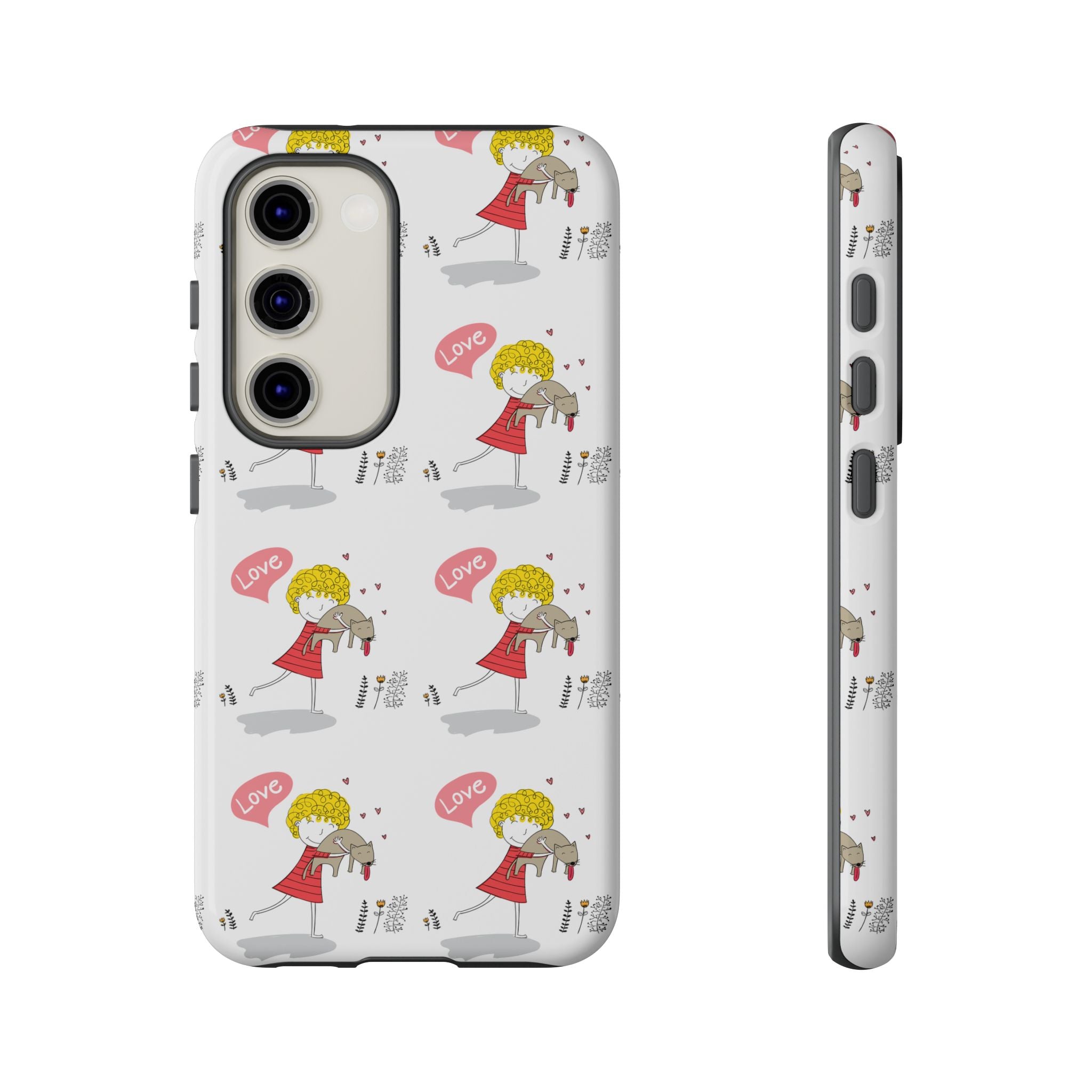 Love-Themed Phone Case | Cute Pet Lover Accessory, Perfect Gift for Birthdays, Anniversaries, Animal Lovers, Valentine's Day