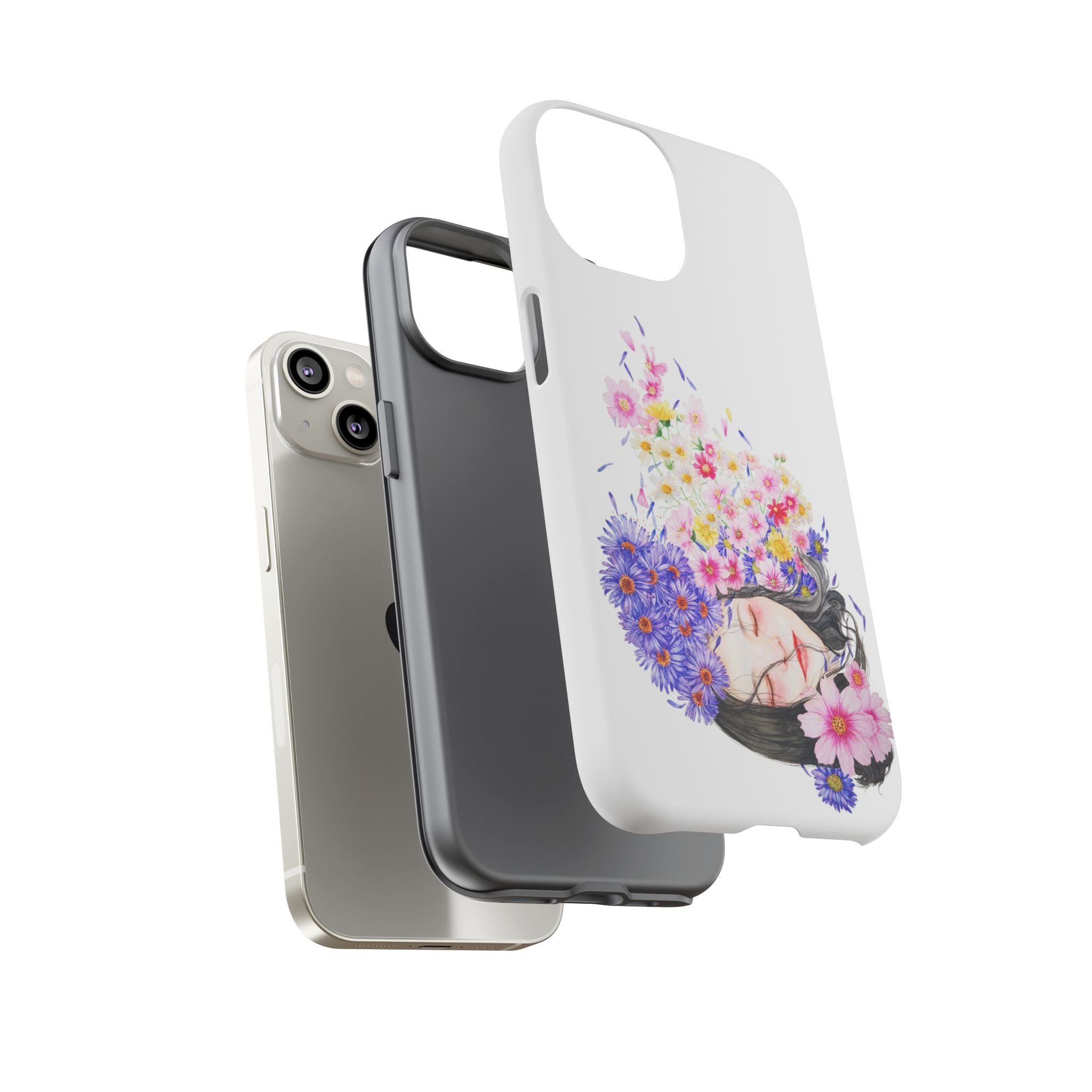 Floral Phone Case | Tough Cases | Cute Floral Design, Gift for Her, Spring Accessory, Mother's Day Gift, Stylish Protection