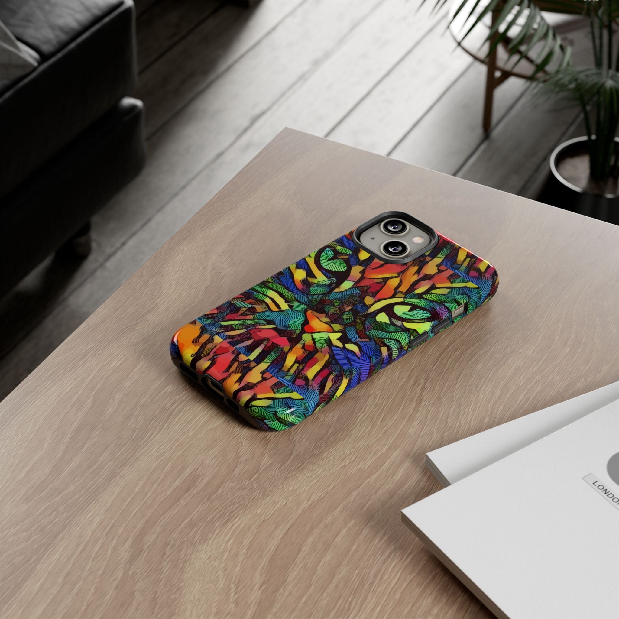 Colorful Phone Cases for Vibrant Style - Tough Cases, Unique Gifts, Animal Print, Artistic Design, Phone Accessories, Eco-Friendly