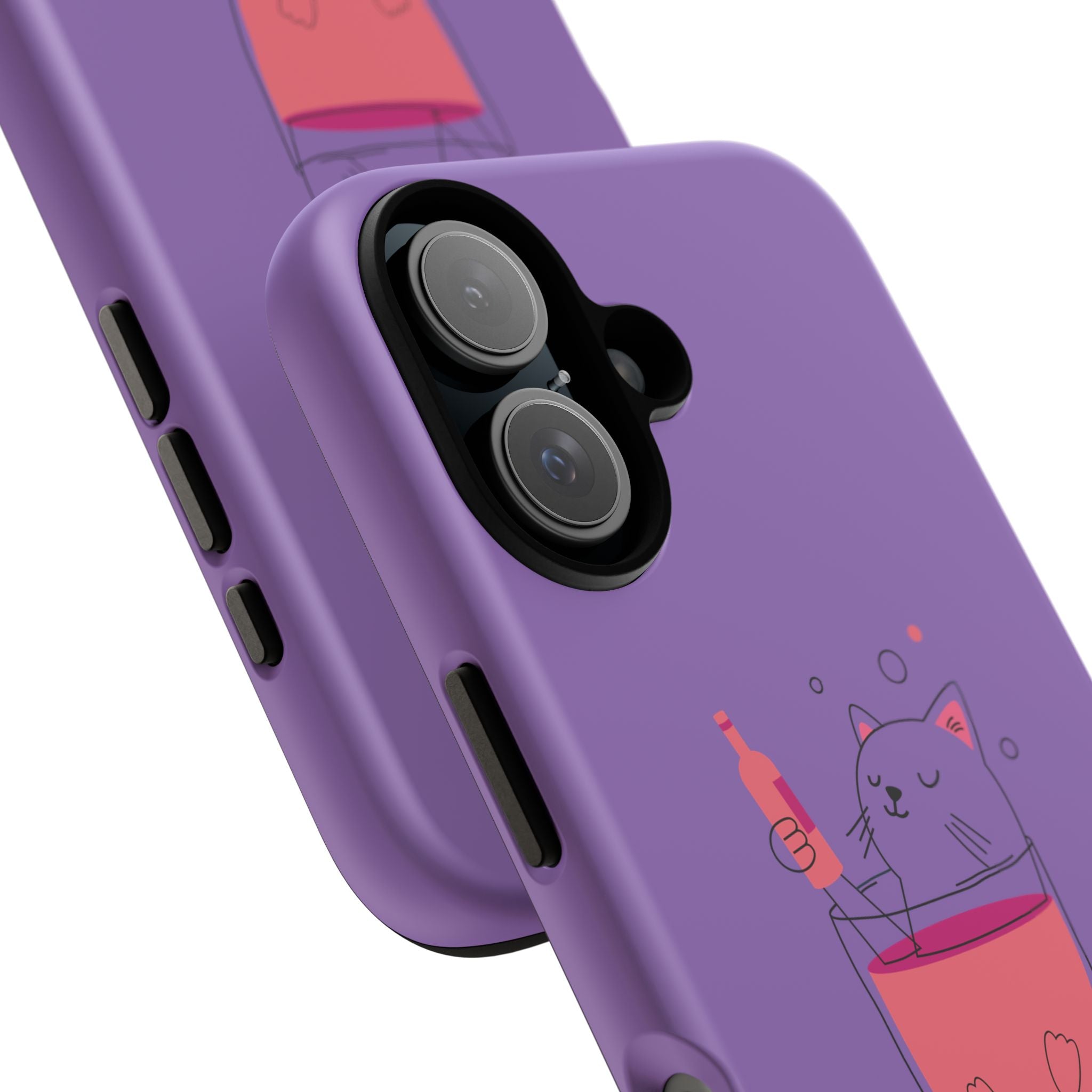 Cute Cat Phone Case, Fun Gift for Cat Lovers, Colorful Phone Cover, Pet Lover Accessory, Unique Cat Themed Case