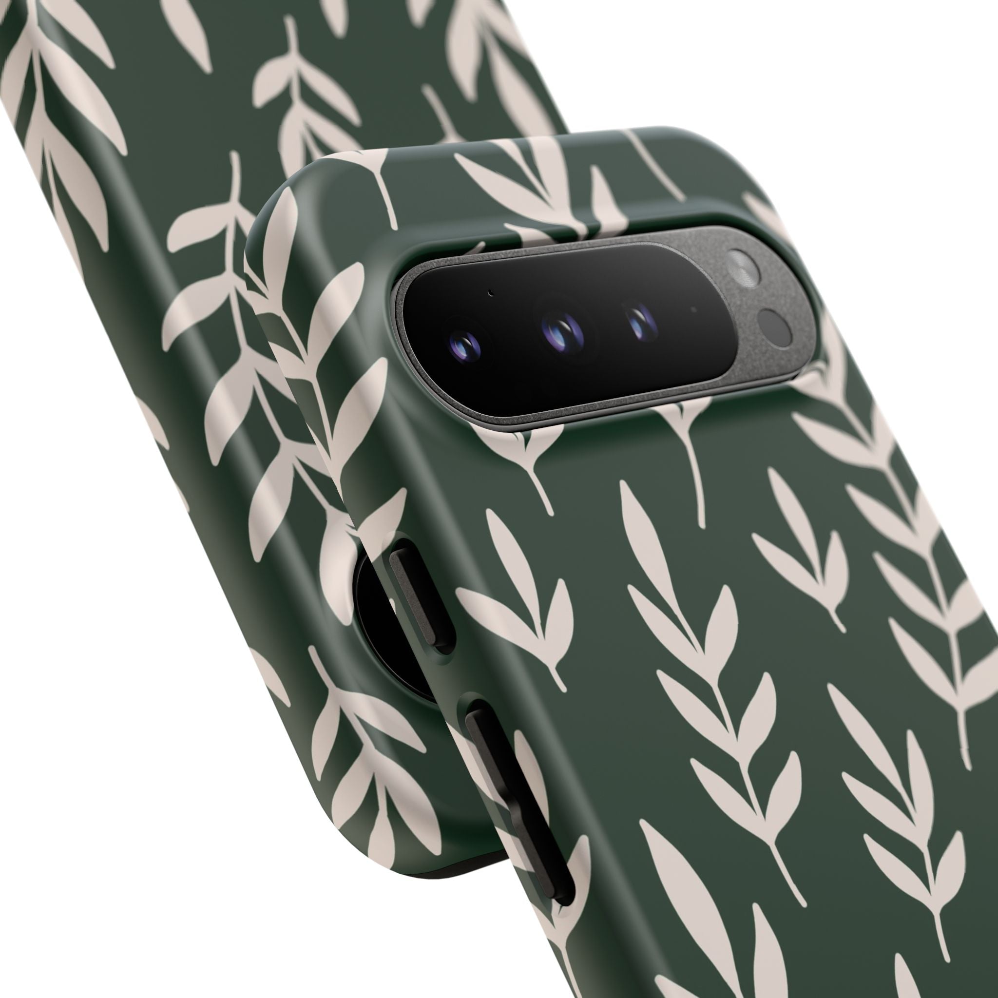Leafy Phone Case, Tough Cases for Nature Lovers, Green Leaf Design, Eco-Friendly, Stylish Mobile Cover, Gift for Her