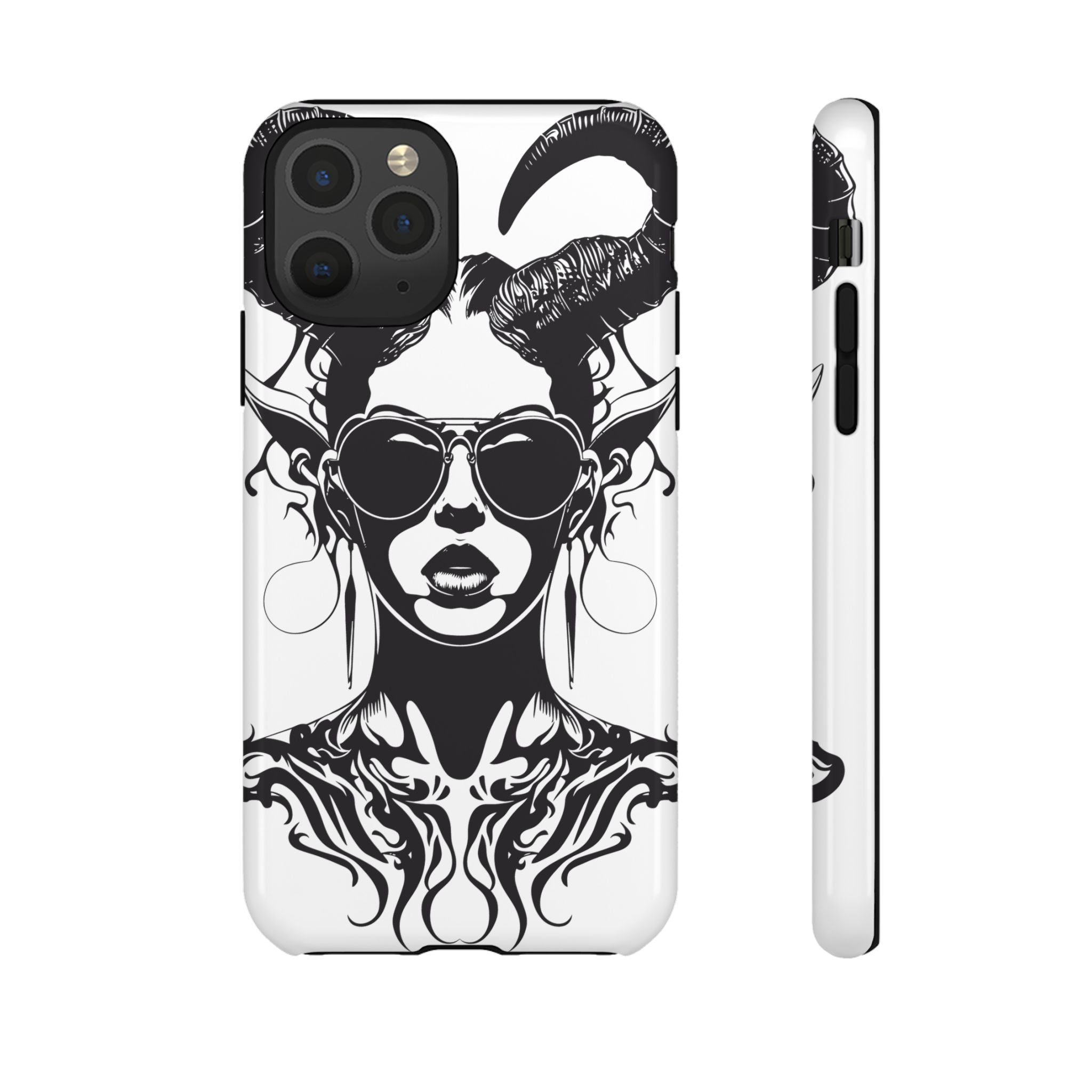 Tough Cases: Stylish Phone Case with Edgy Design, Protective Cover, Gift for Her, Trendy Accessories, Unique Art, Holiday Present