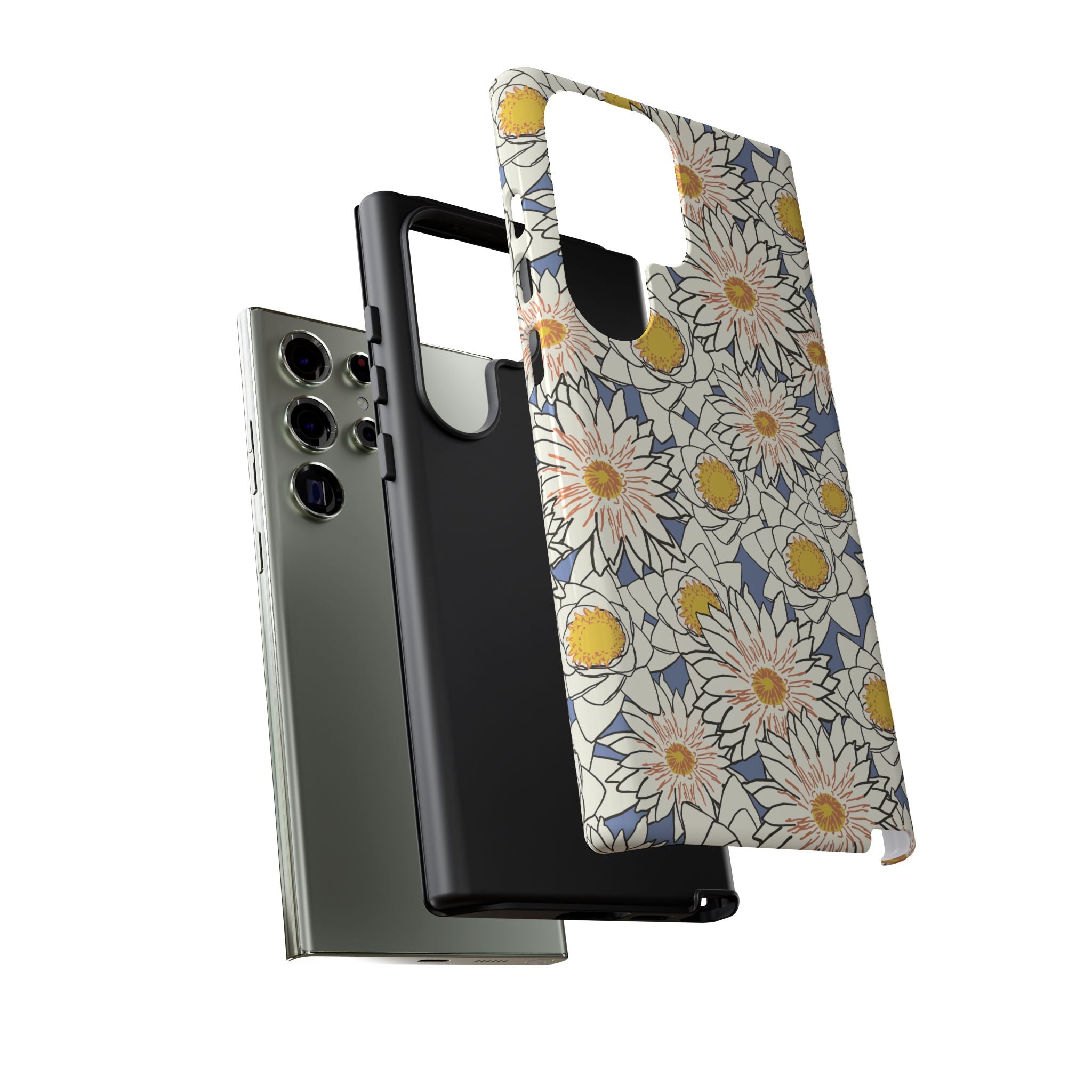 Stylish Phone Case, Floral Protective Cover, Gift for Nature Lovers, Trendy Tech Accessory, Customizable Phone Case