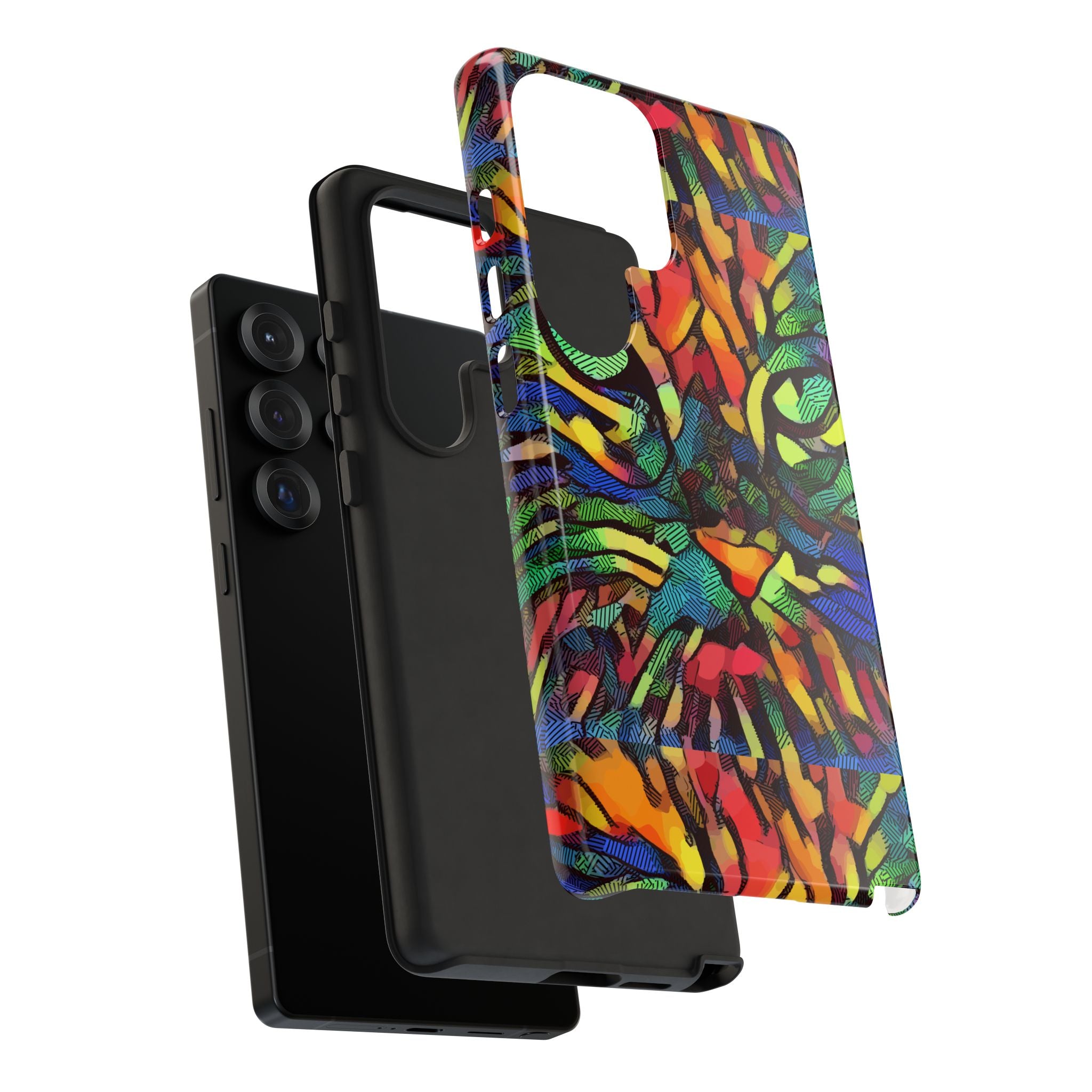 Colorful Phone Cases for Vibrant Style - Tough Cases, Unique Gifts, Animal Print, Artistic Design, Phone Accessories, Eco-Friendly